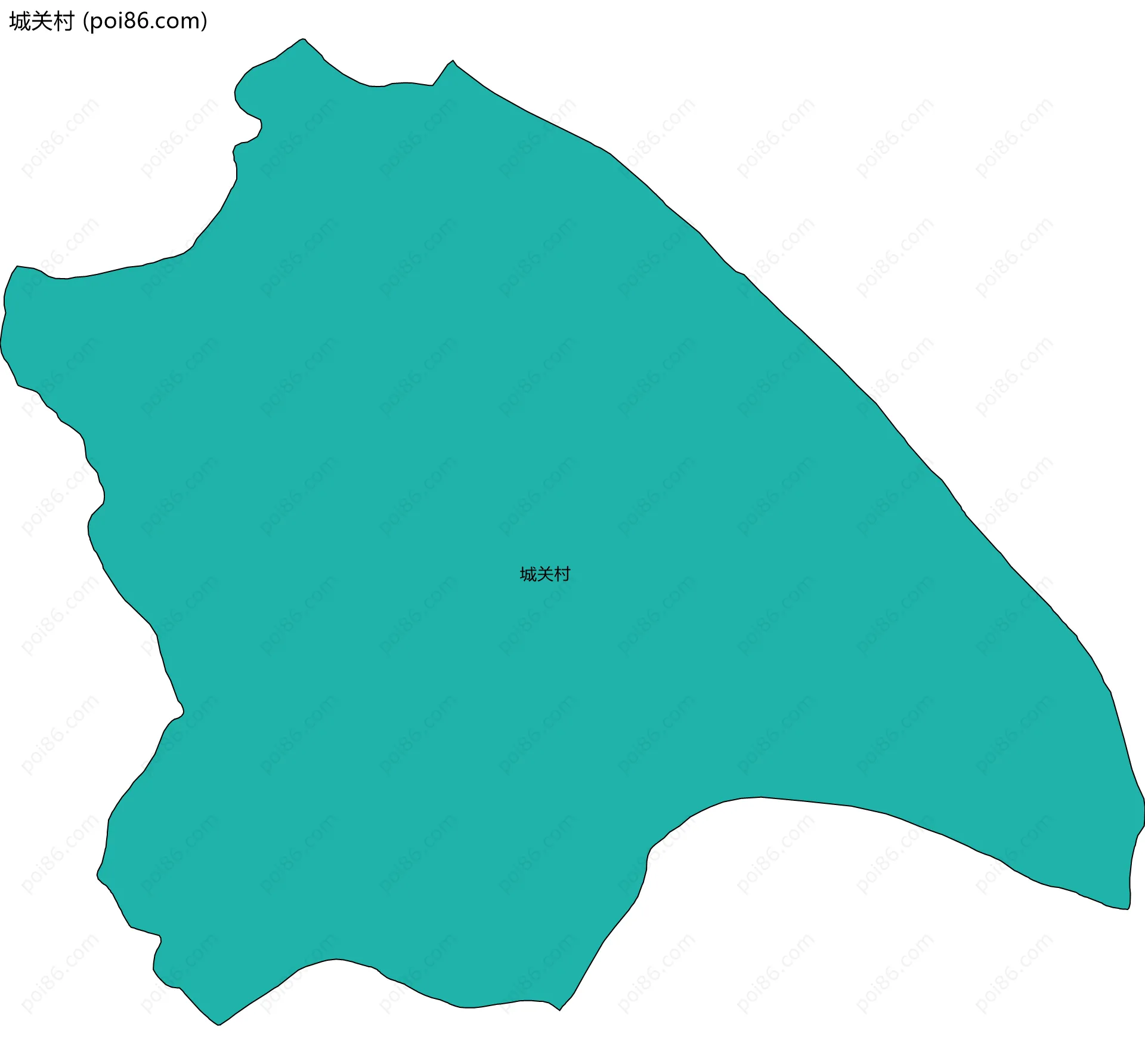 城关村边界地图