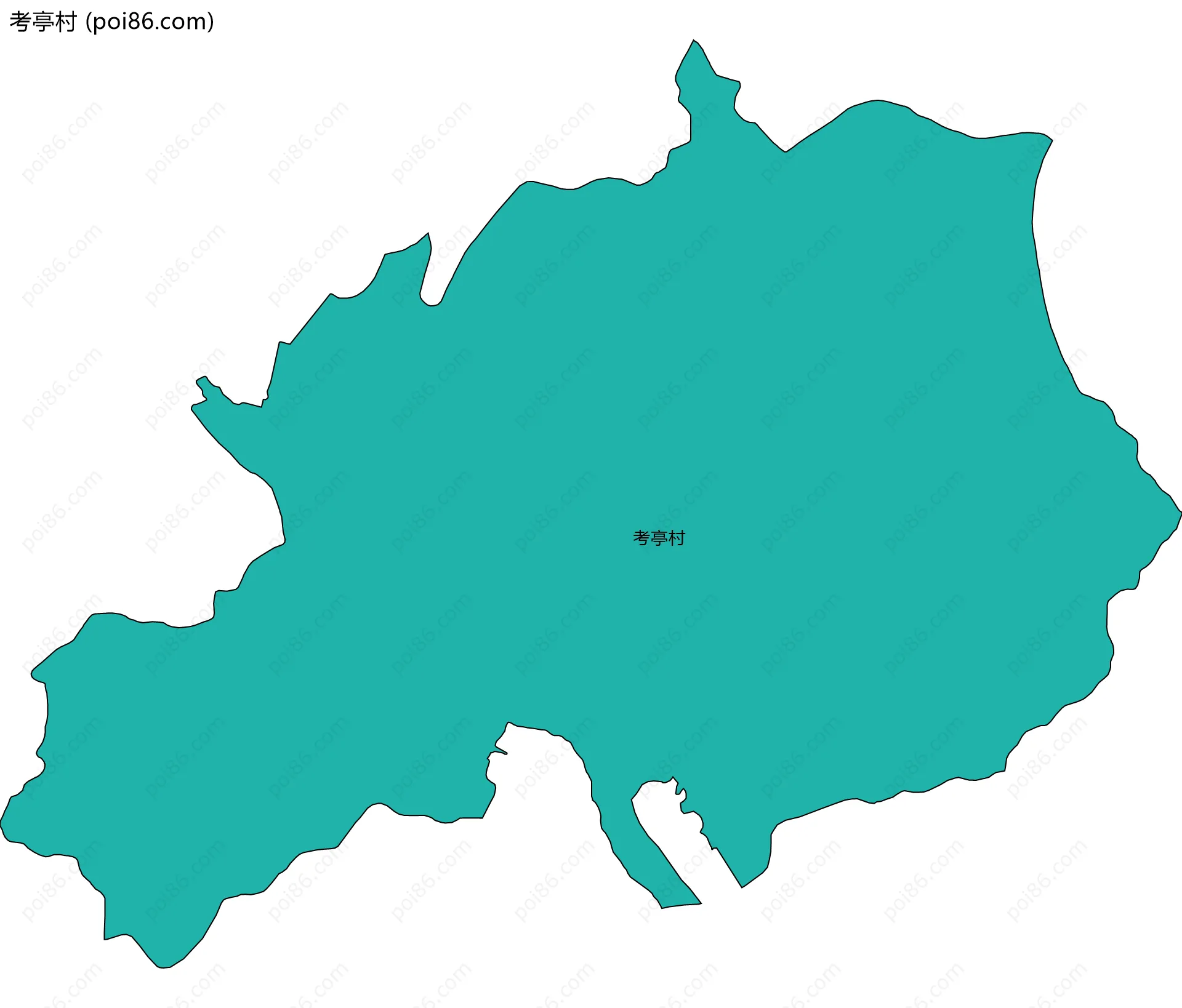 考亭村边界地图