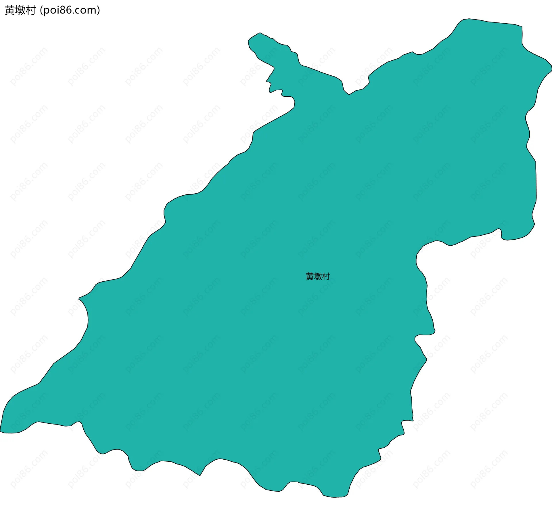 黄墩村边界地图