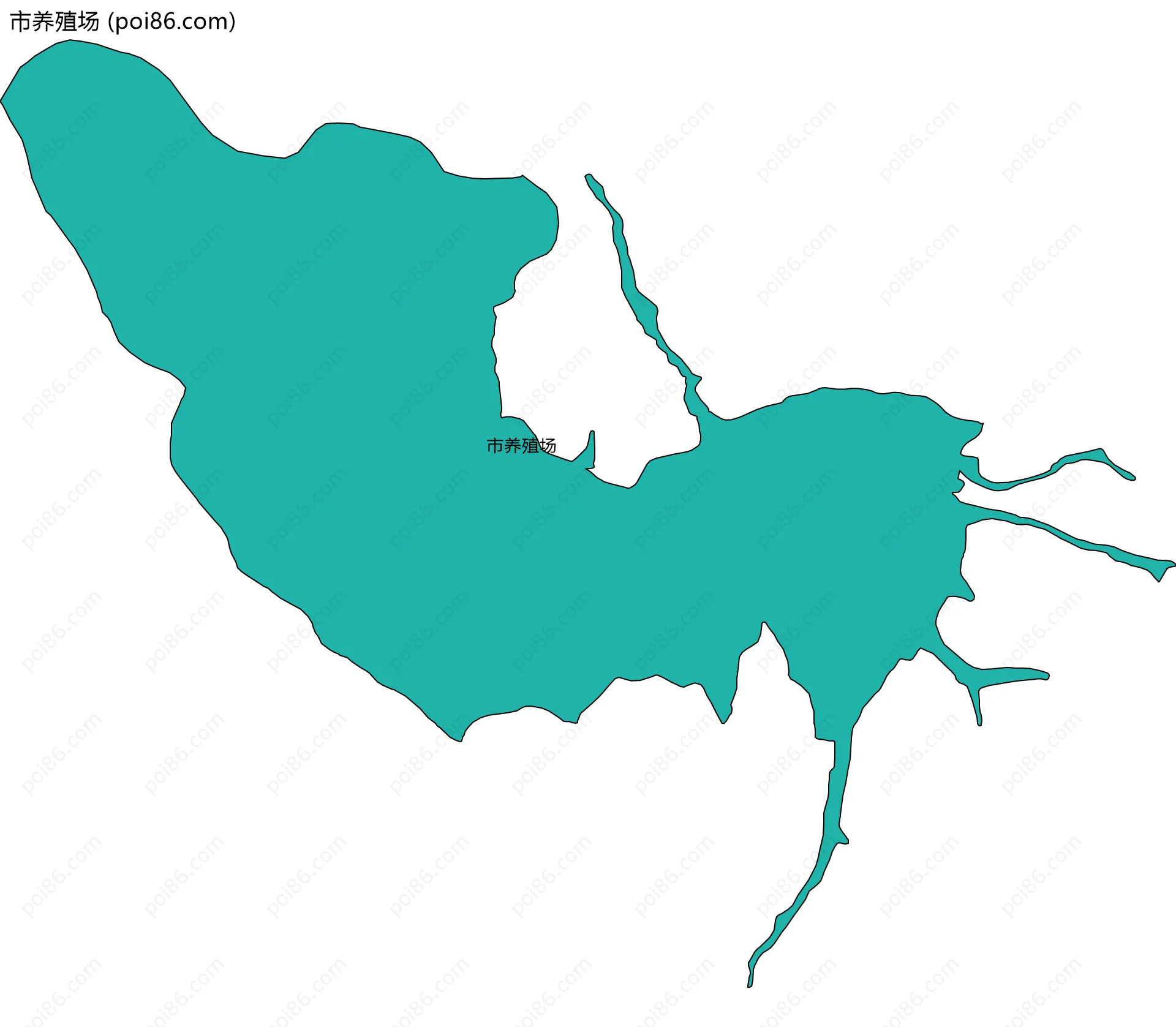 市养殖场边界地图