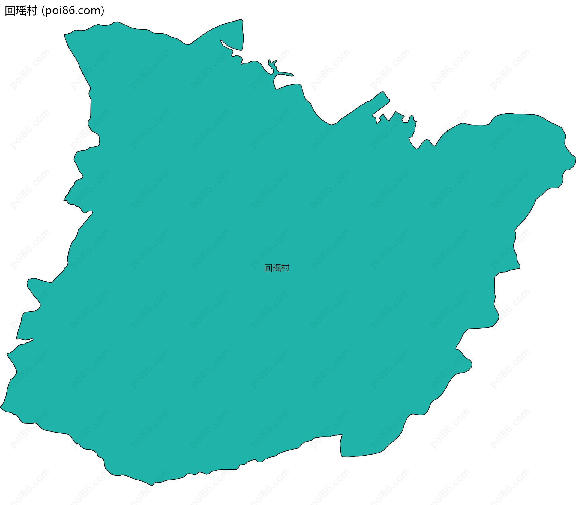 回瑶村边界地图