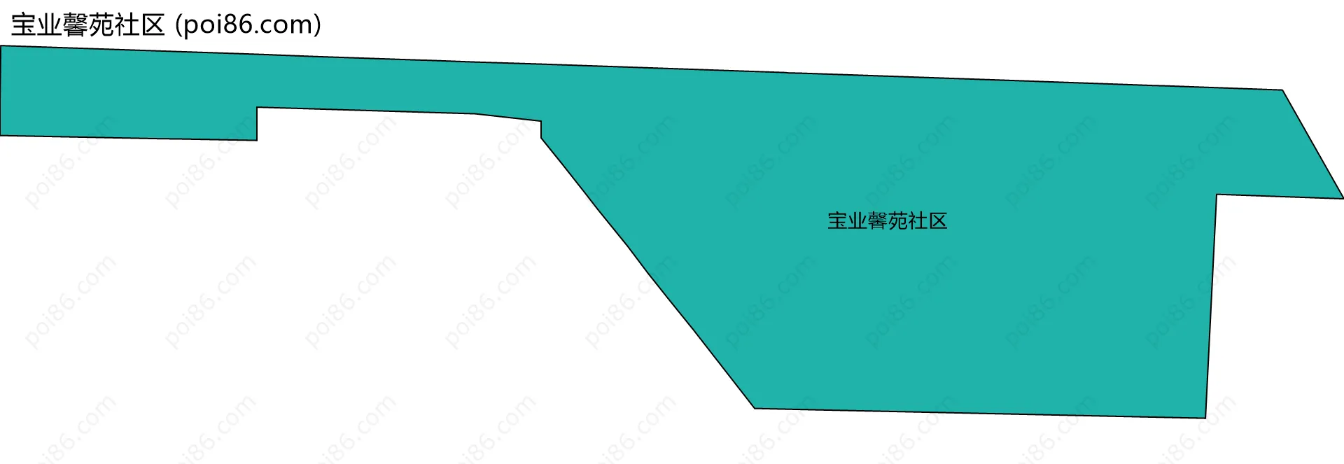 宝业馨苑社区边界地图