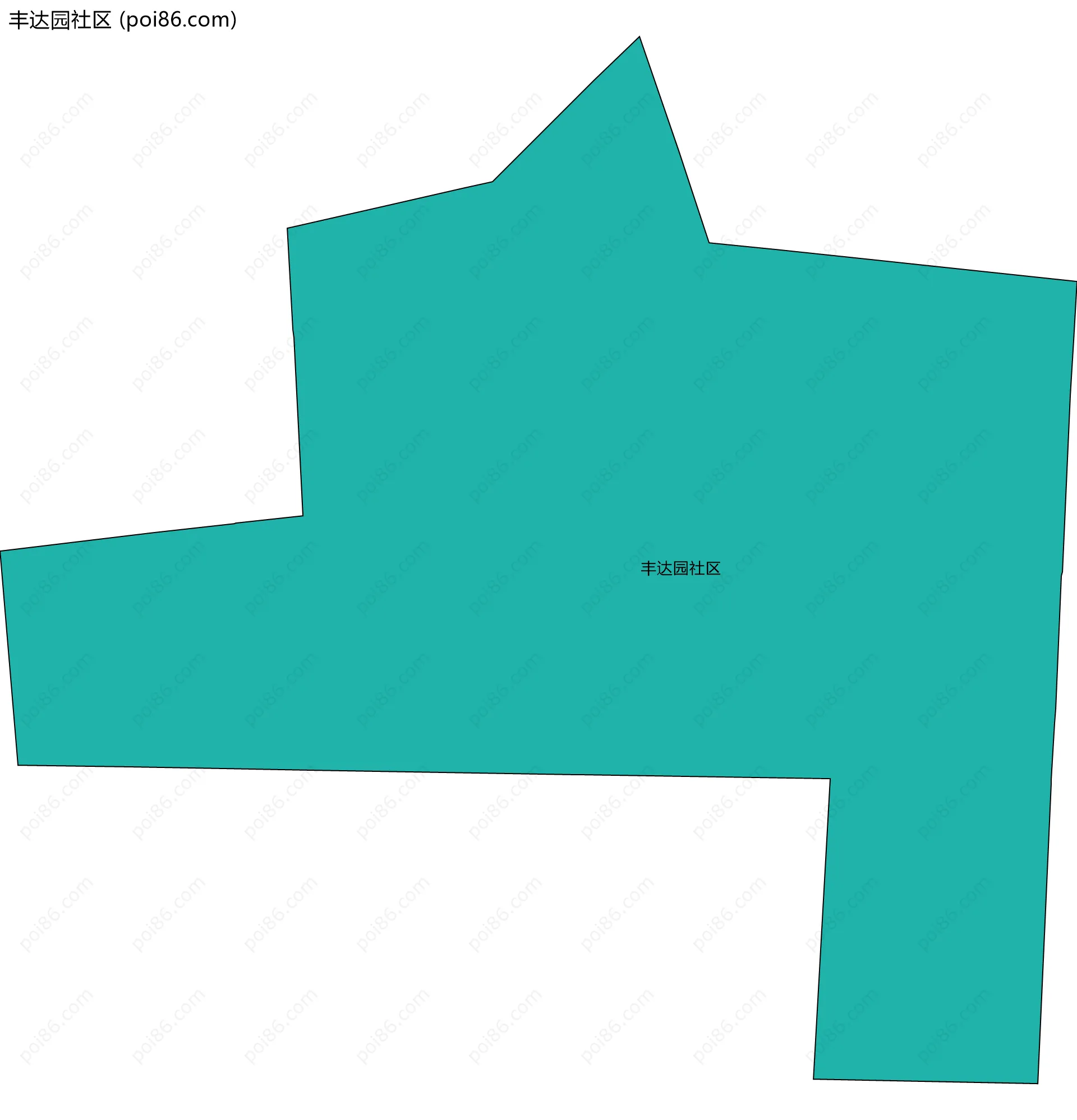 丰达园社区边界地图