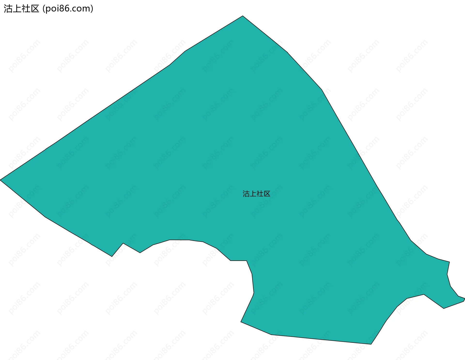 沽上社区边界地图