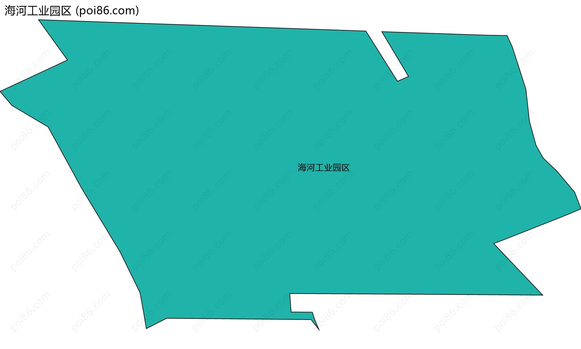 海河工业园区边界地图