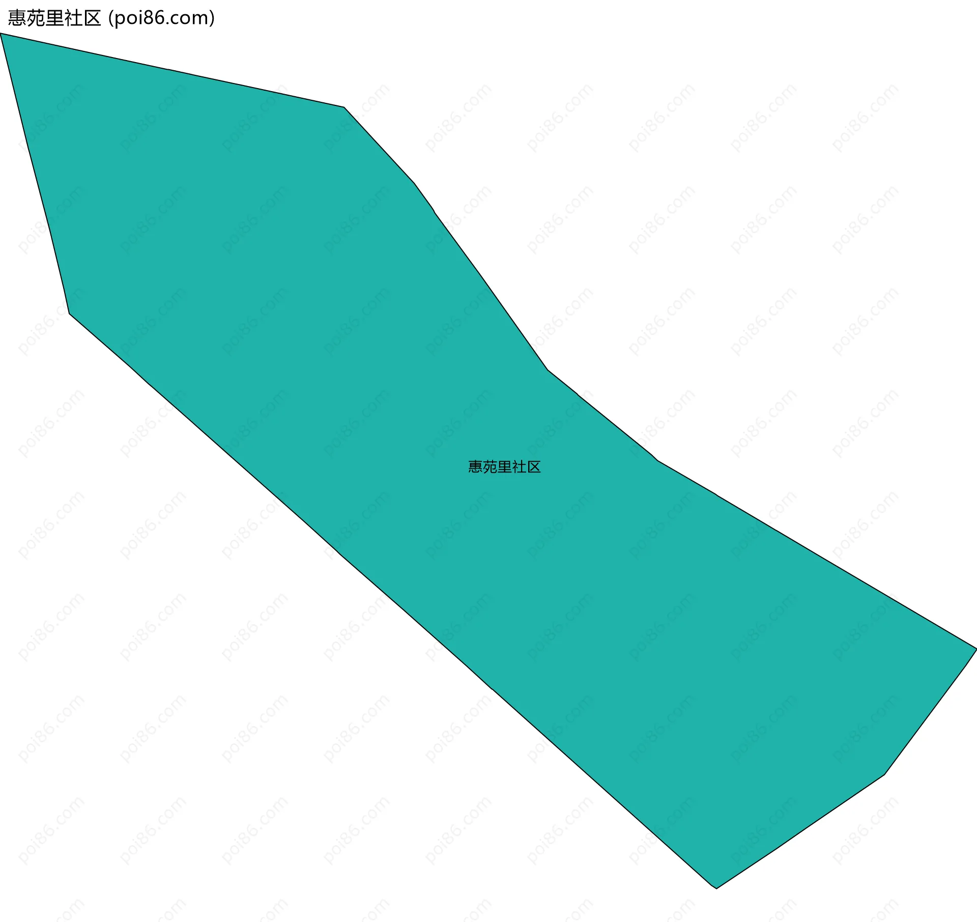 惠苑里社区边界地图