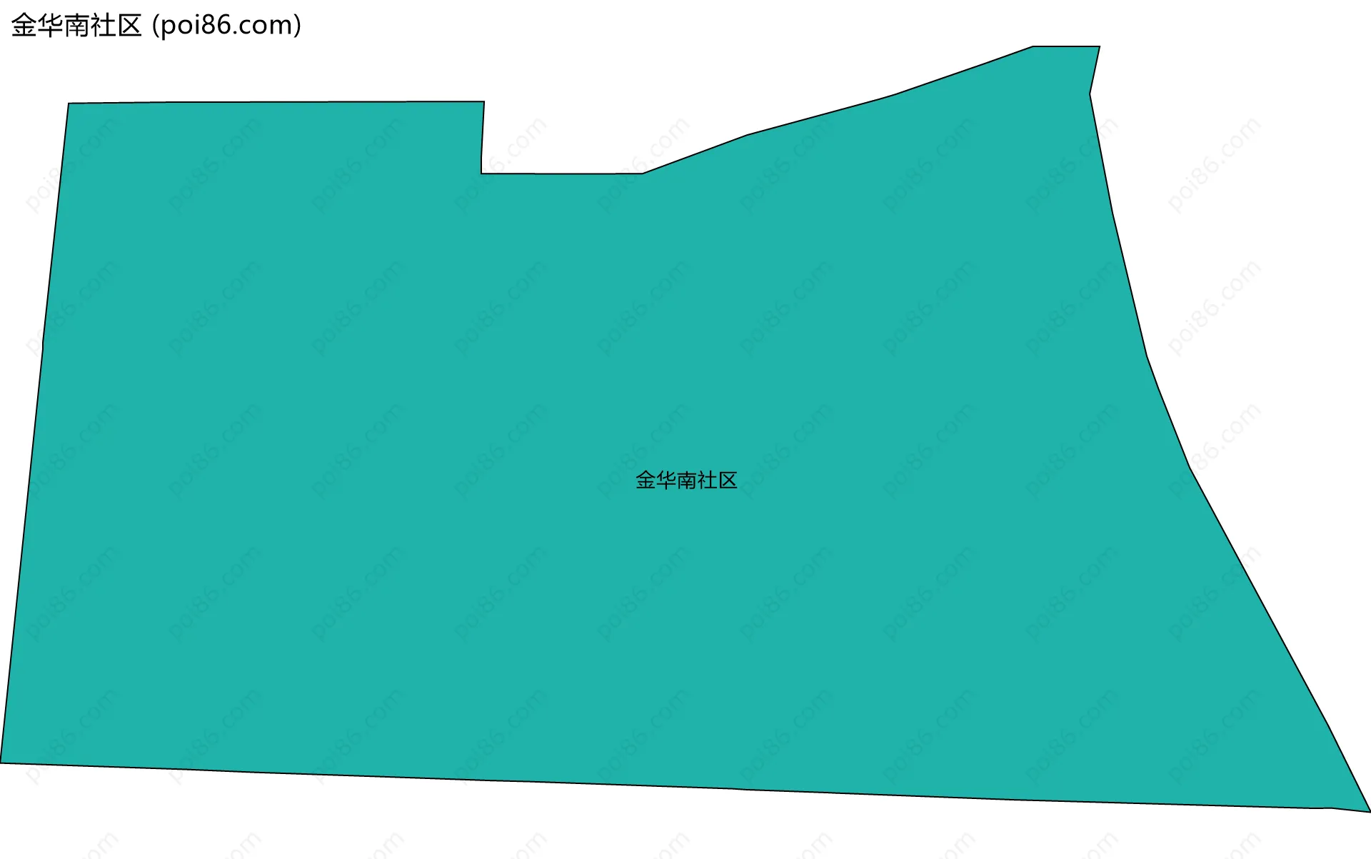 金华南社区边界地图