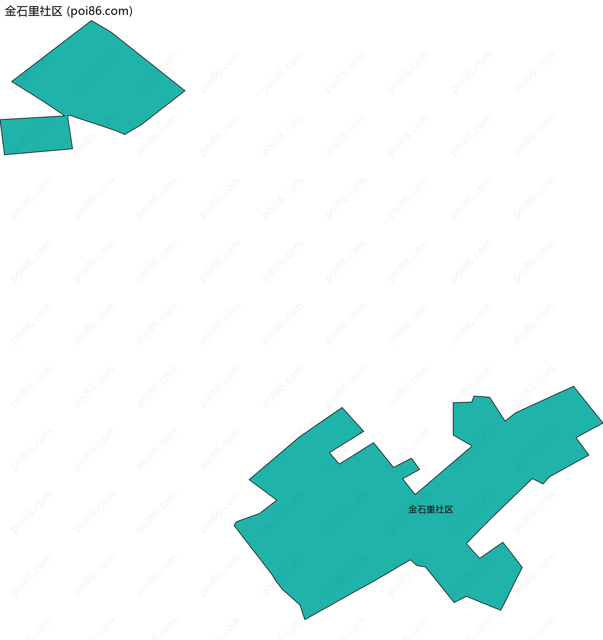 金石里社区边界地图