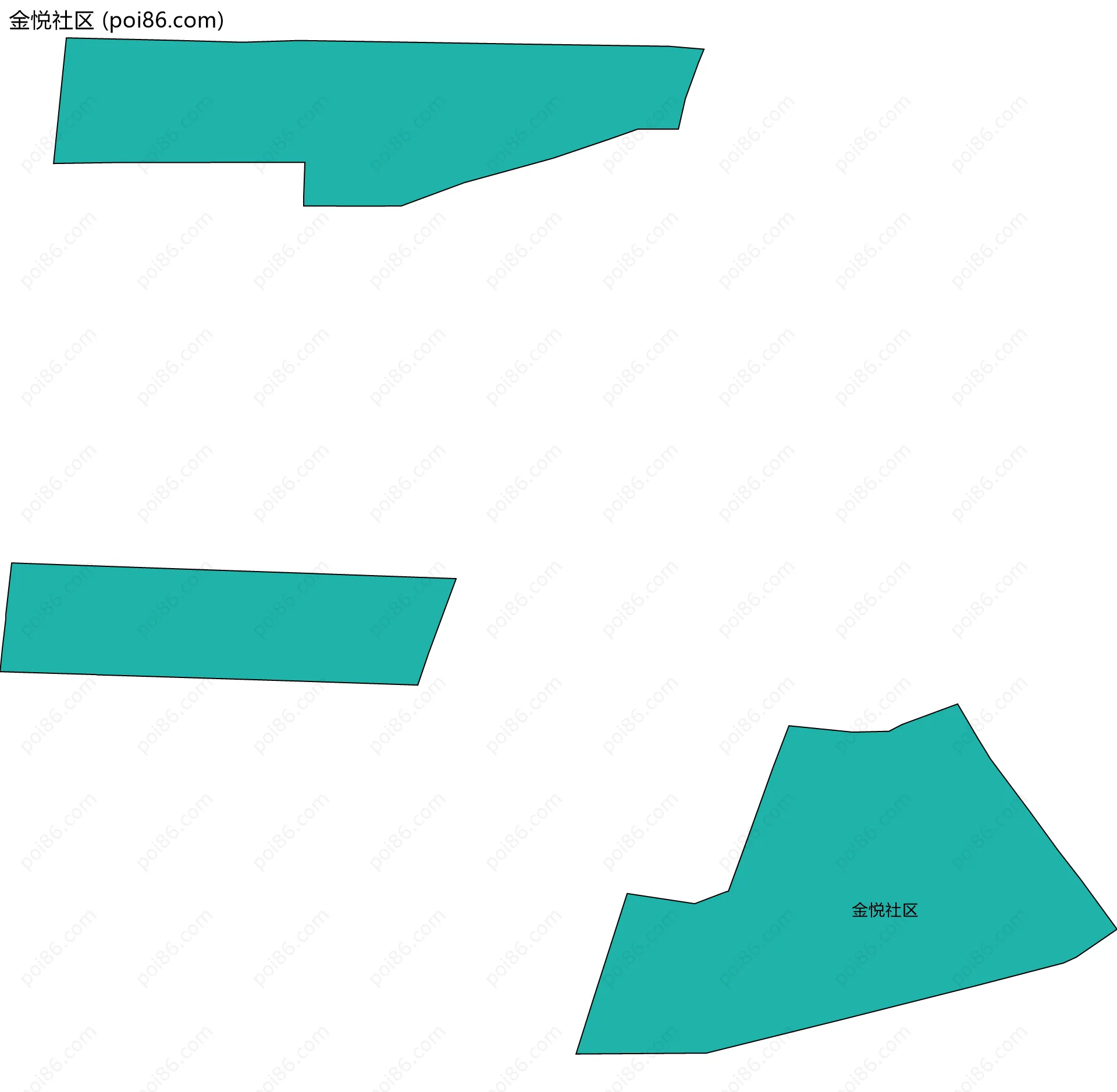 金悦社区边界地图