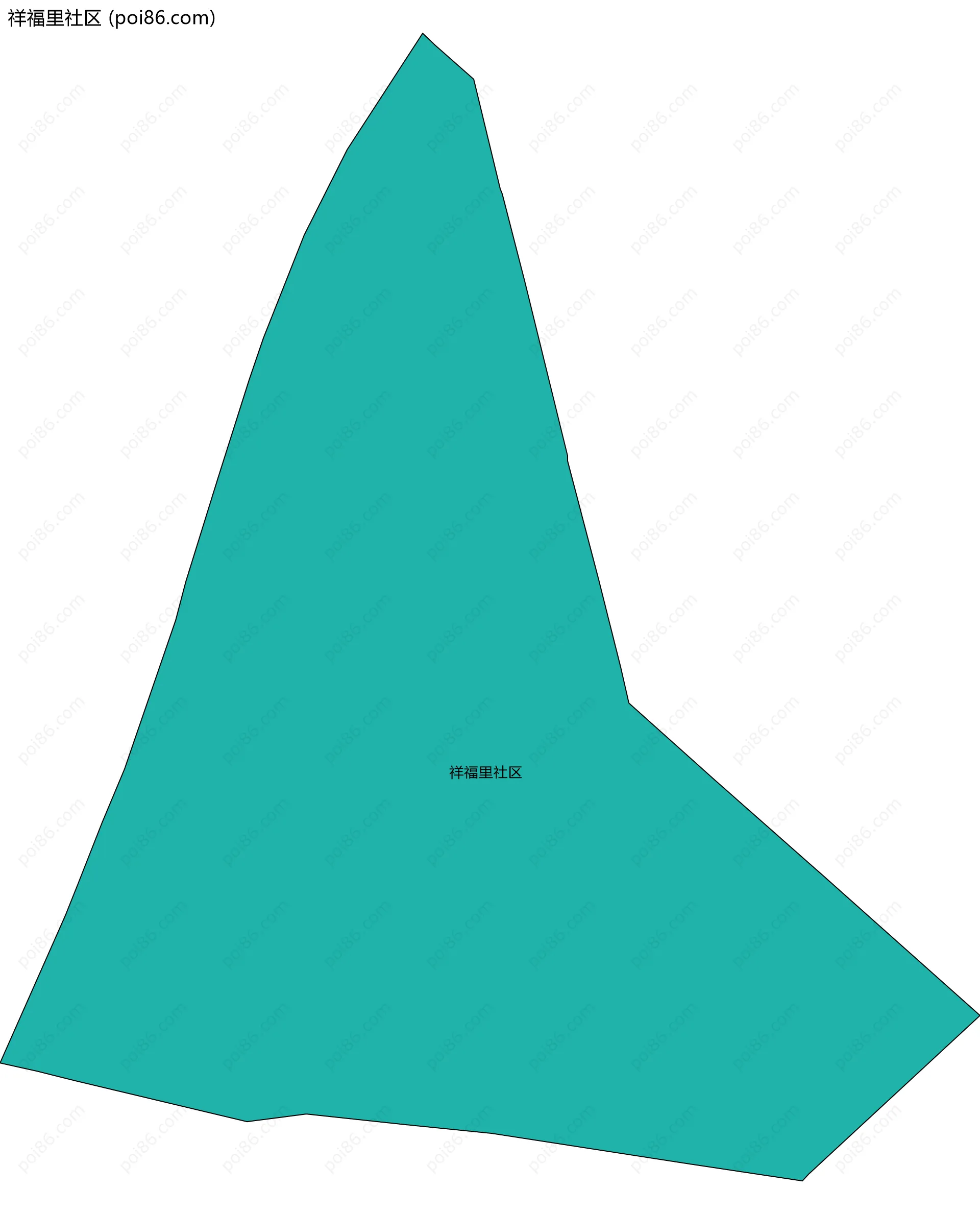 祥福里社区边界地图