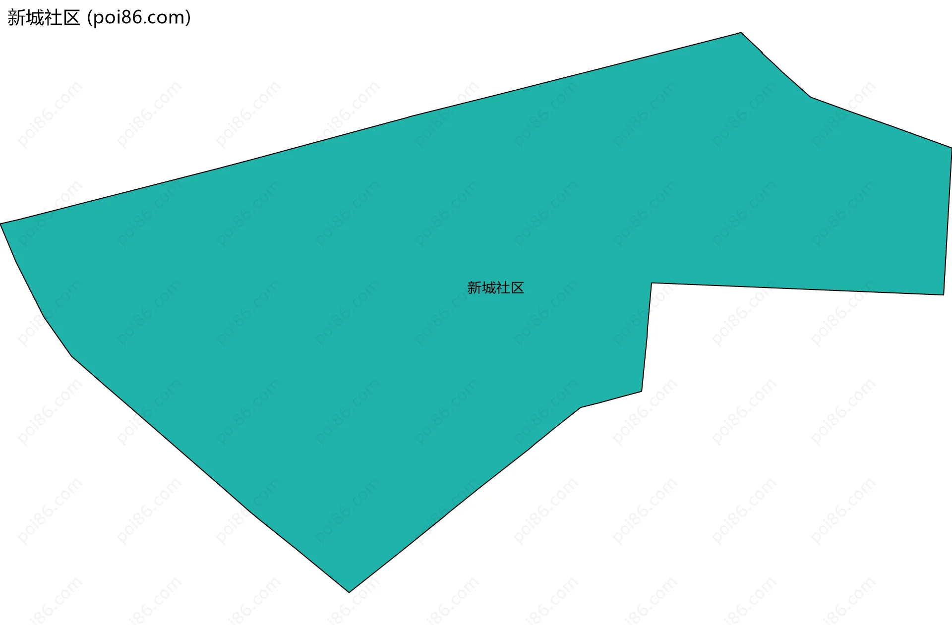 新城社区边界地图