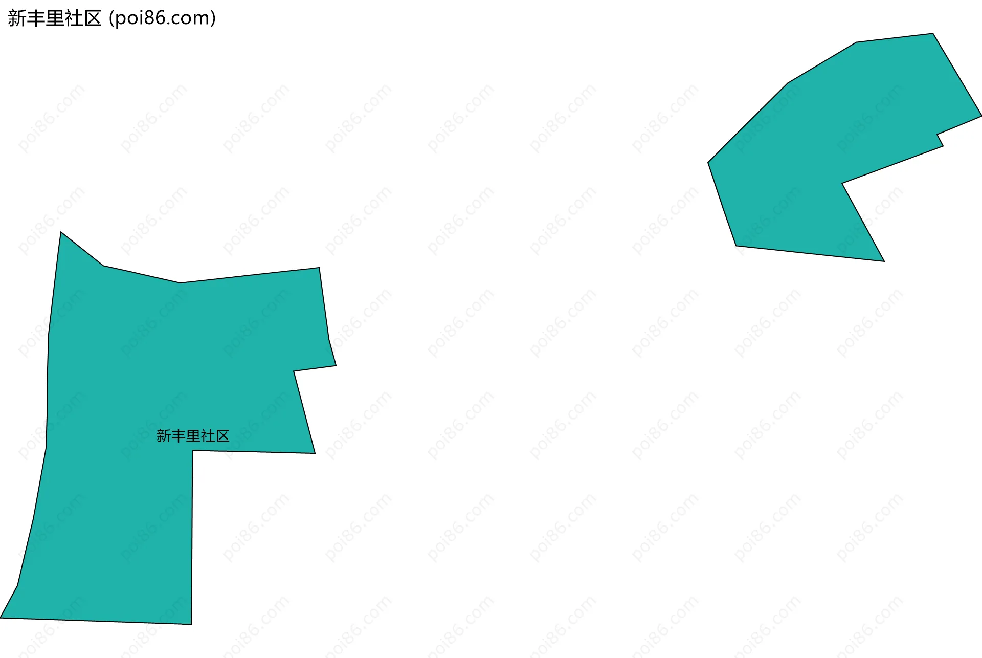 新丰里社区边界地图