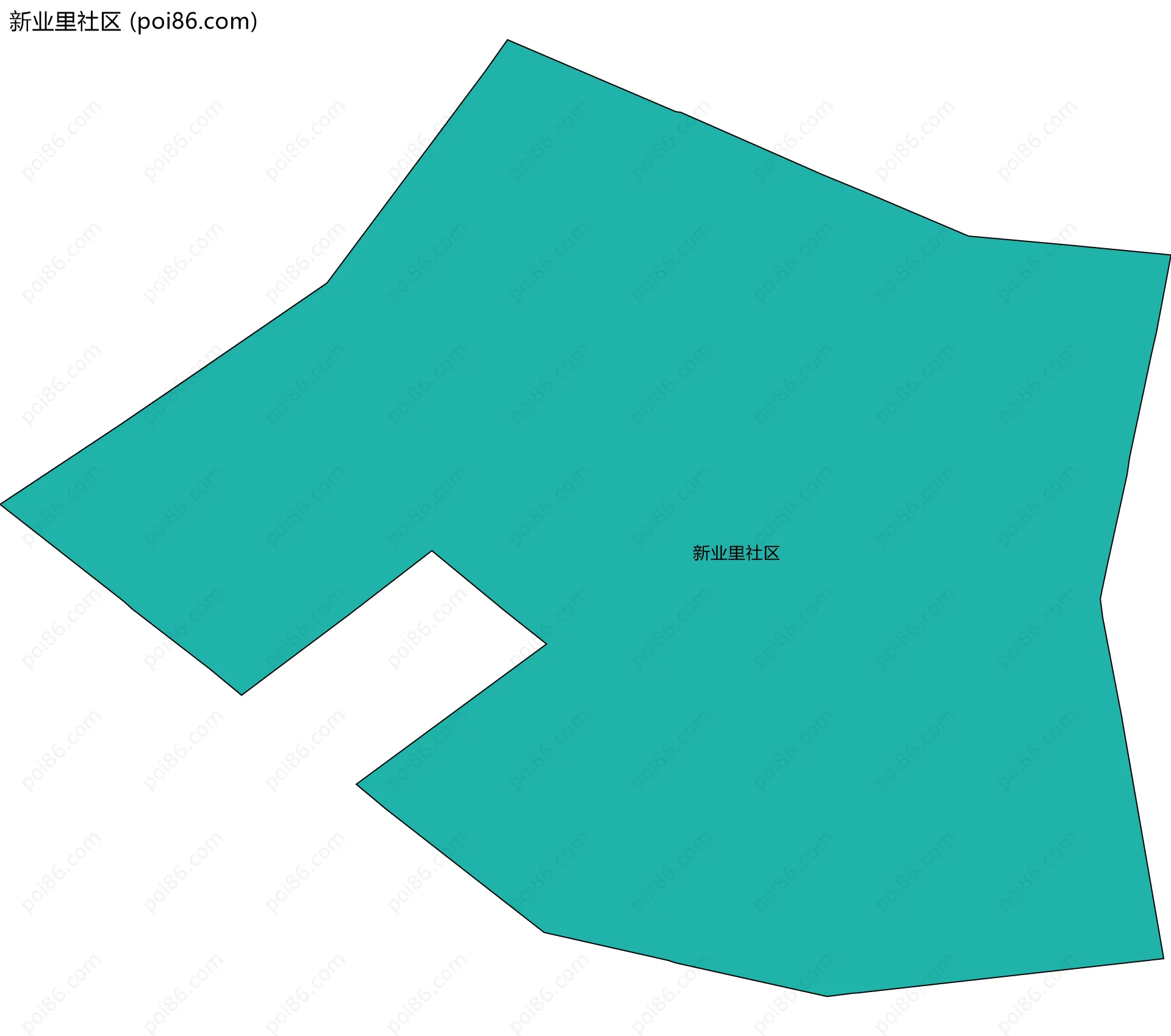 新业里社区边界地图