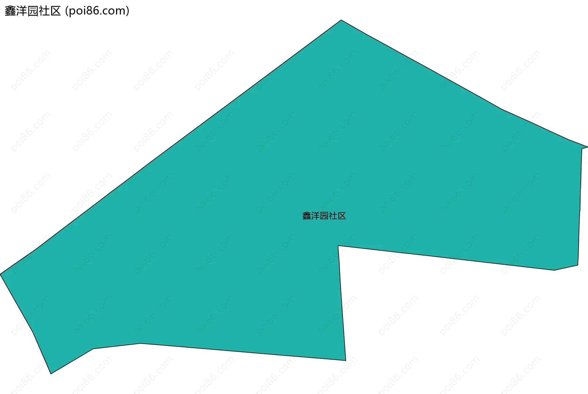 鑫洋园社区边界地图