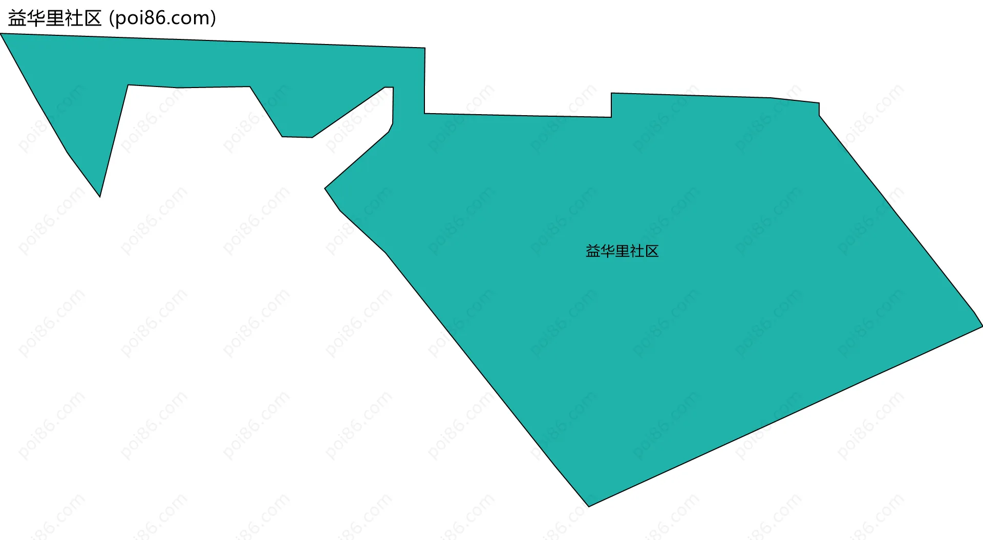 益华里社区边界地图