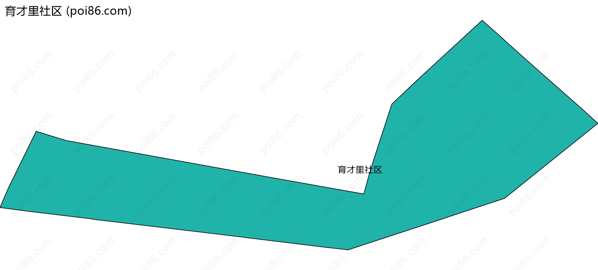育才里社区边界地图