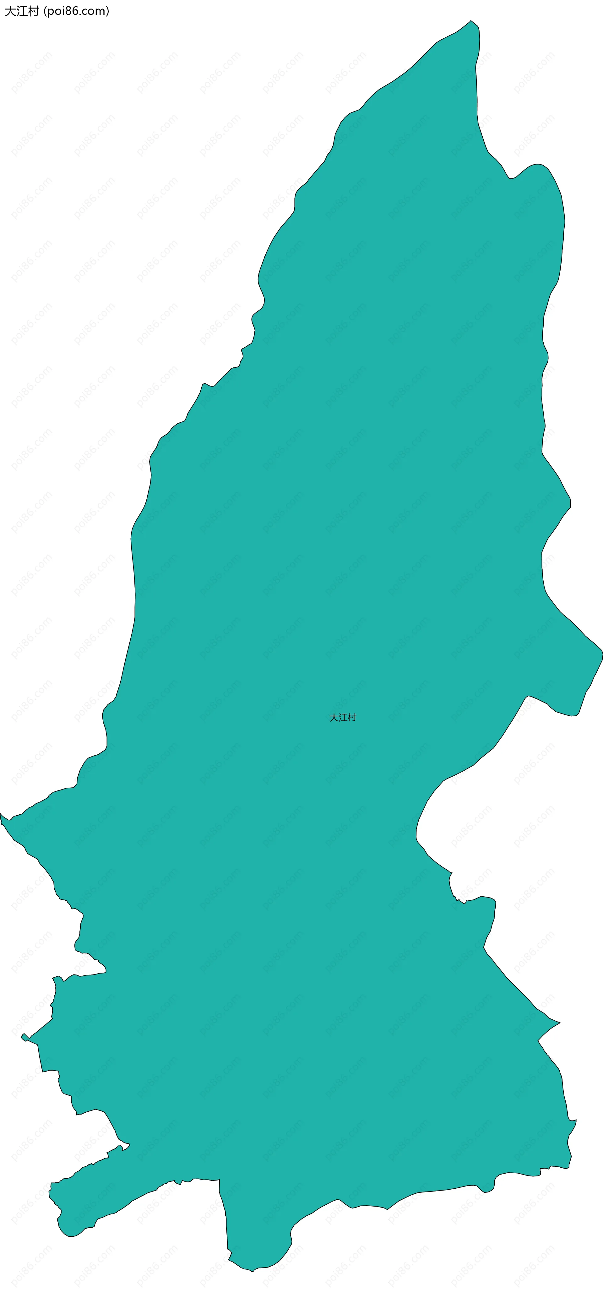 大江村边界地图