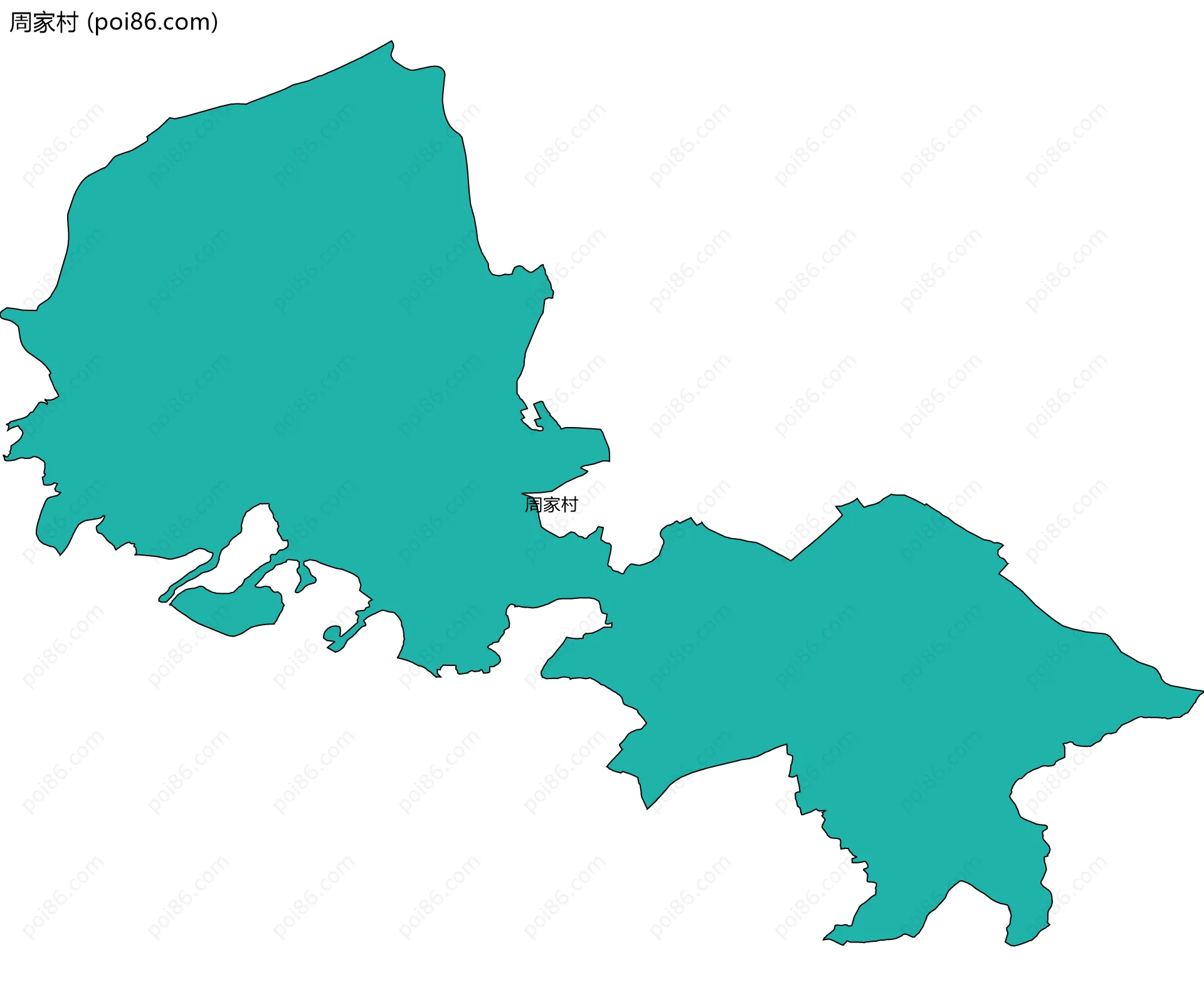 周家村边界地图