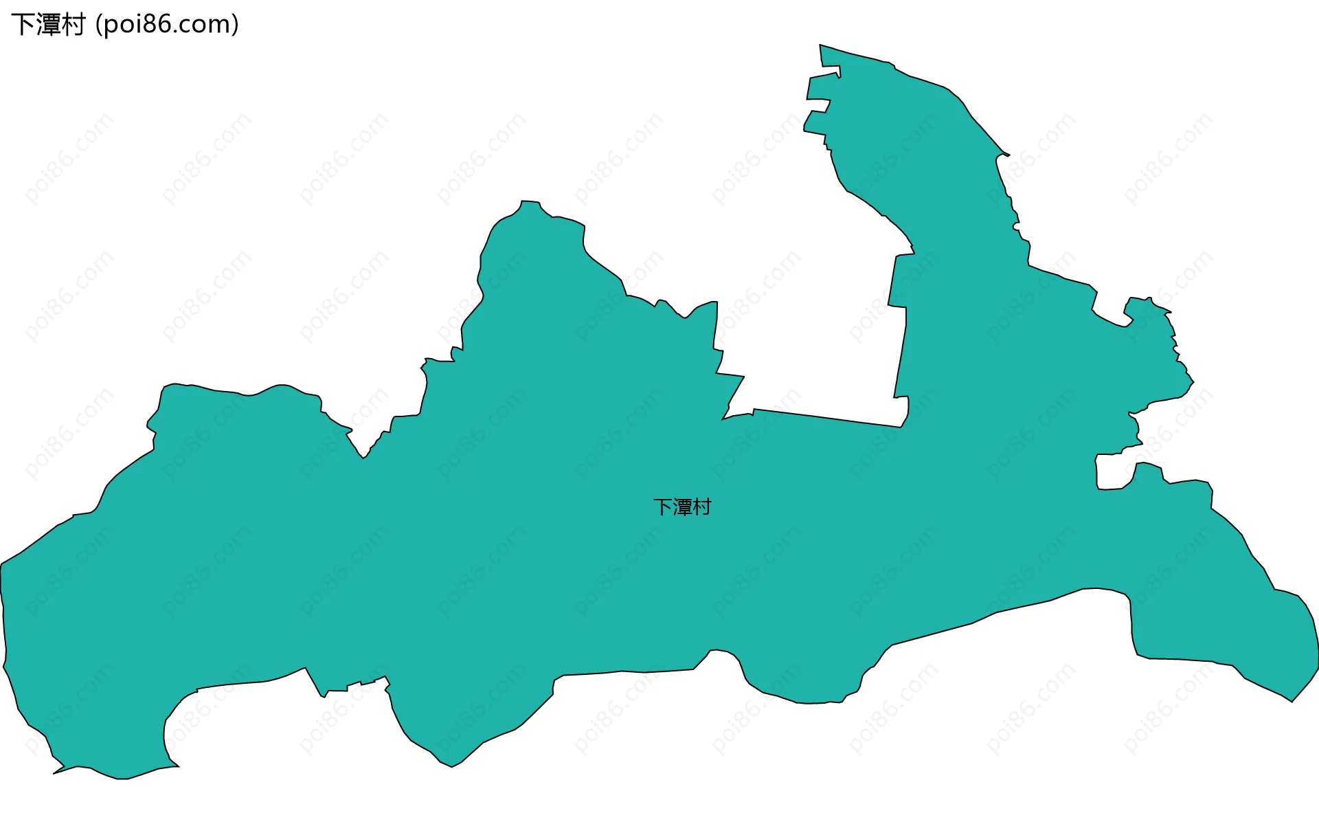 下潭村边界地图