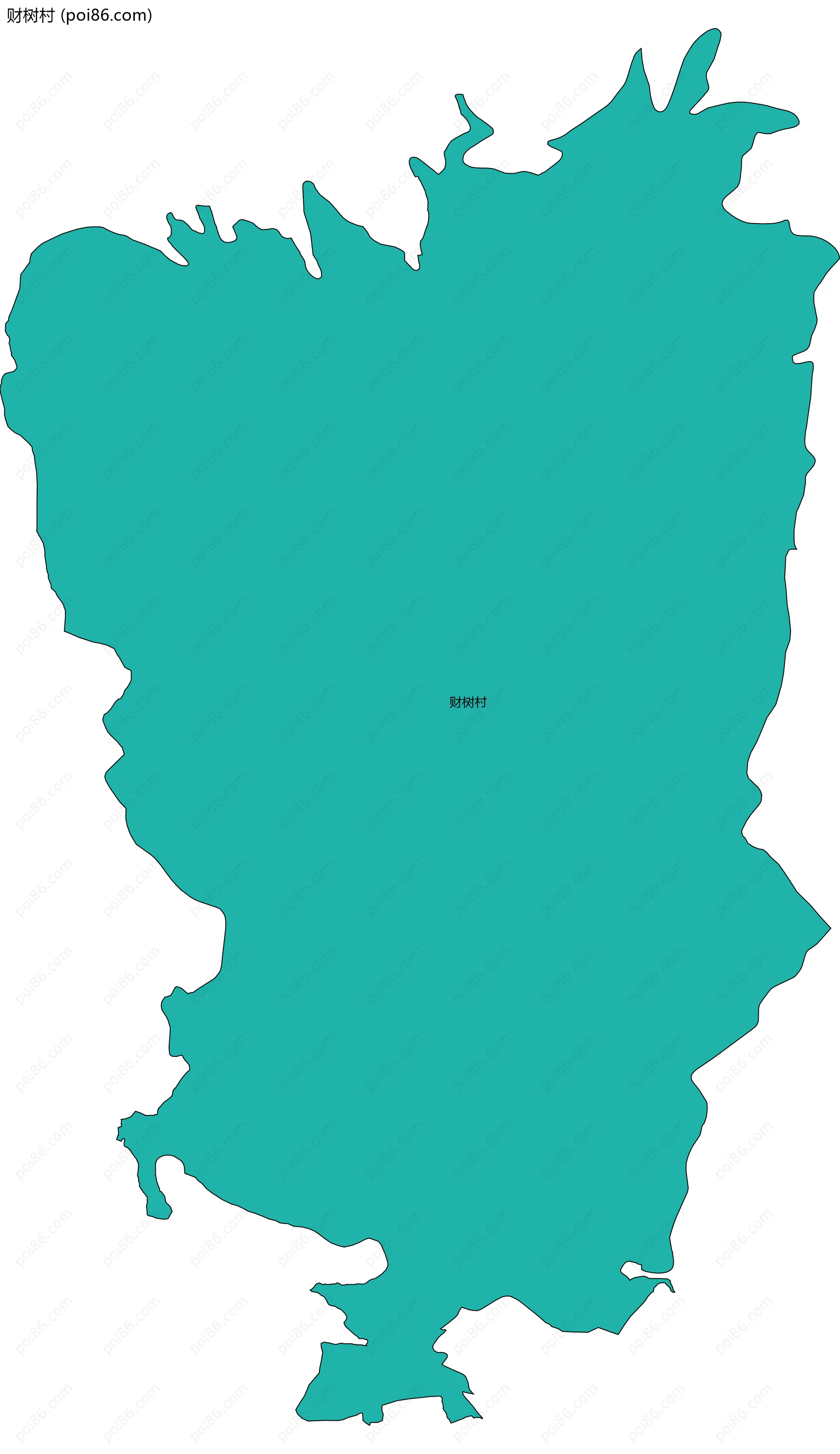 财树村边界地图