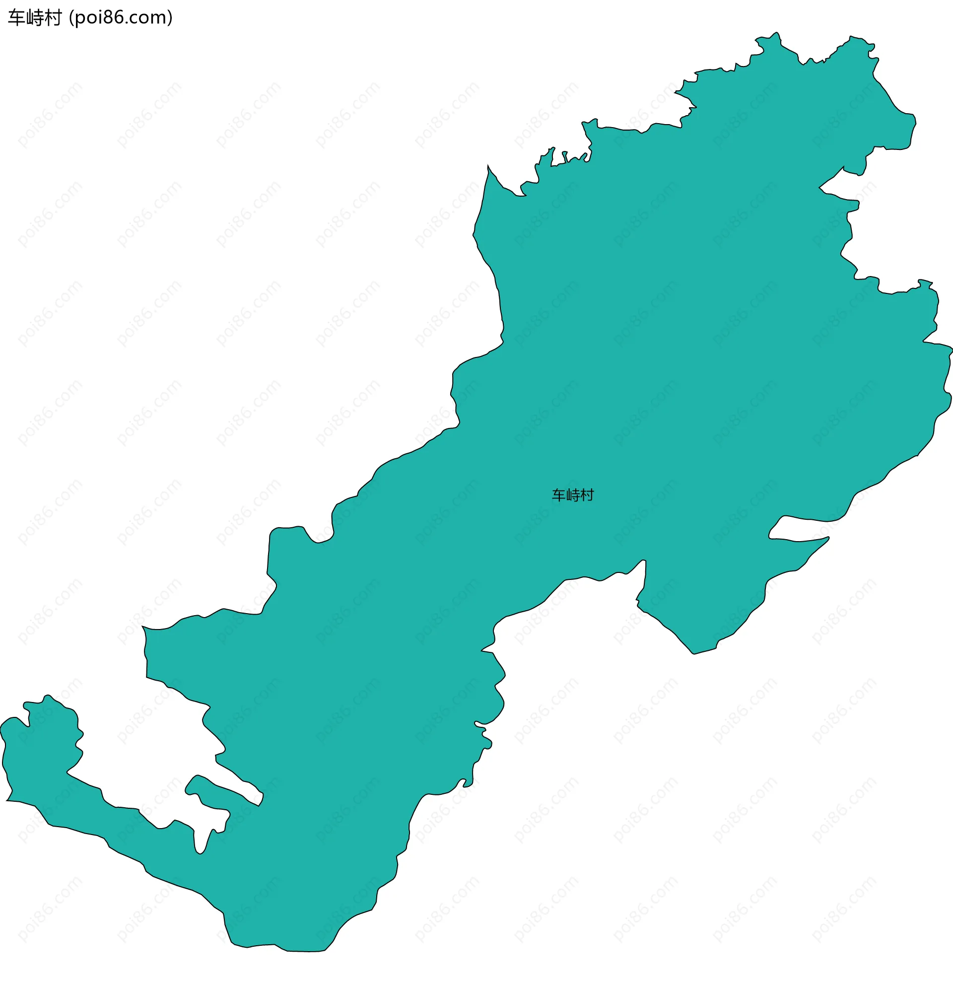车峙村边界地图