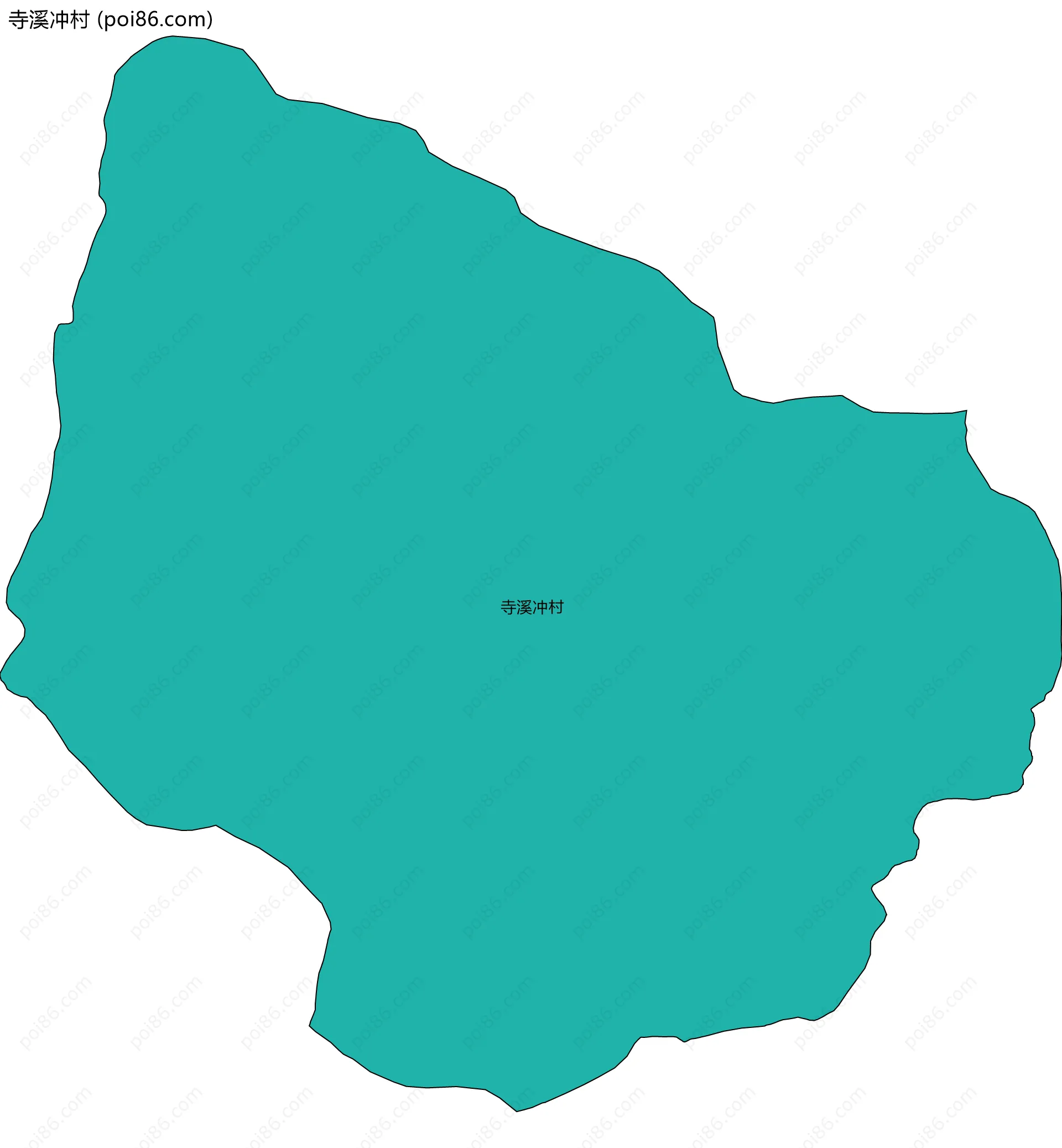 寺溪冲村边界地图