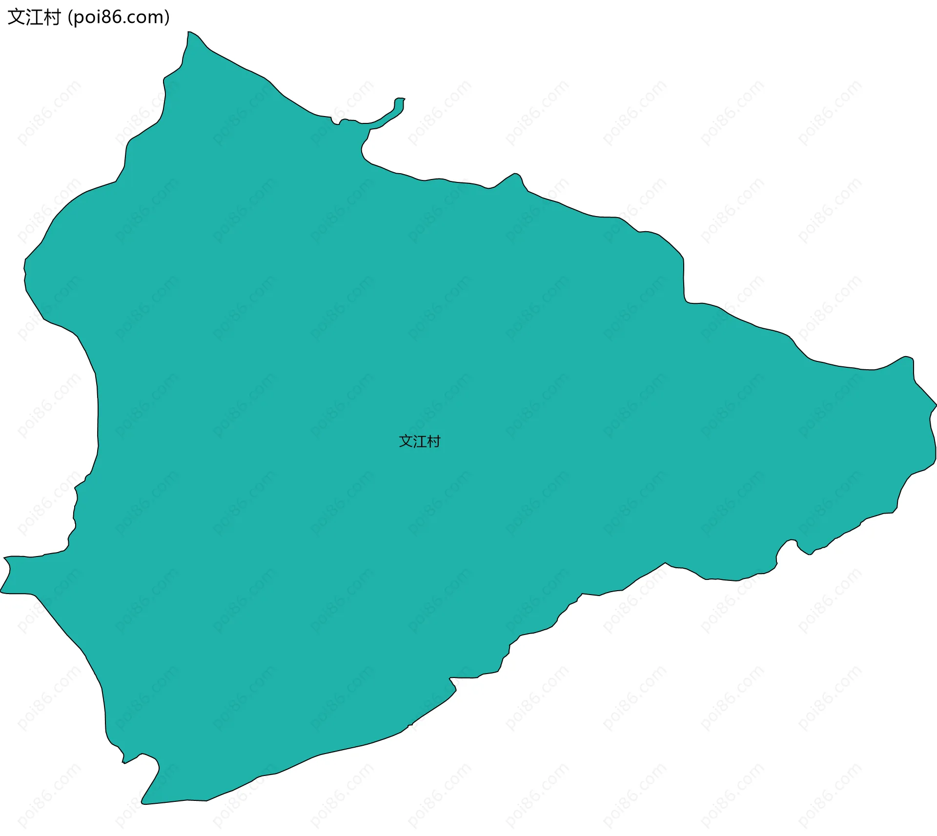 文江村边界地图