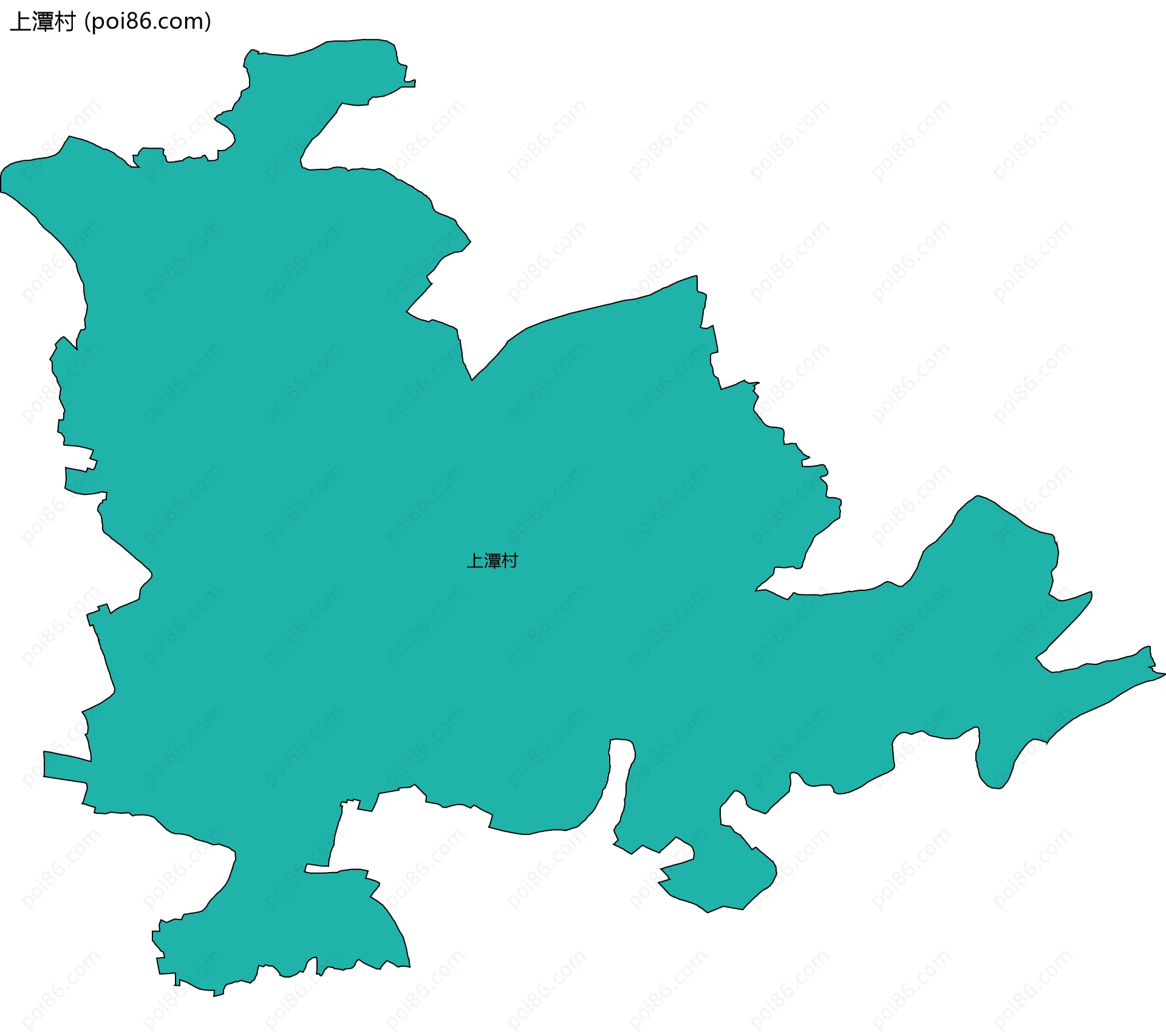 上潭村边界地图