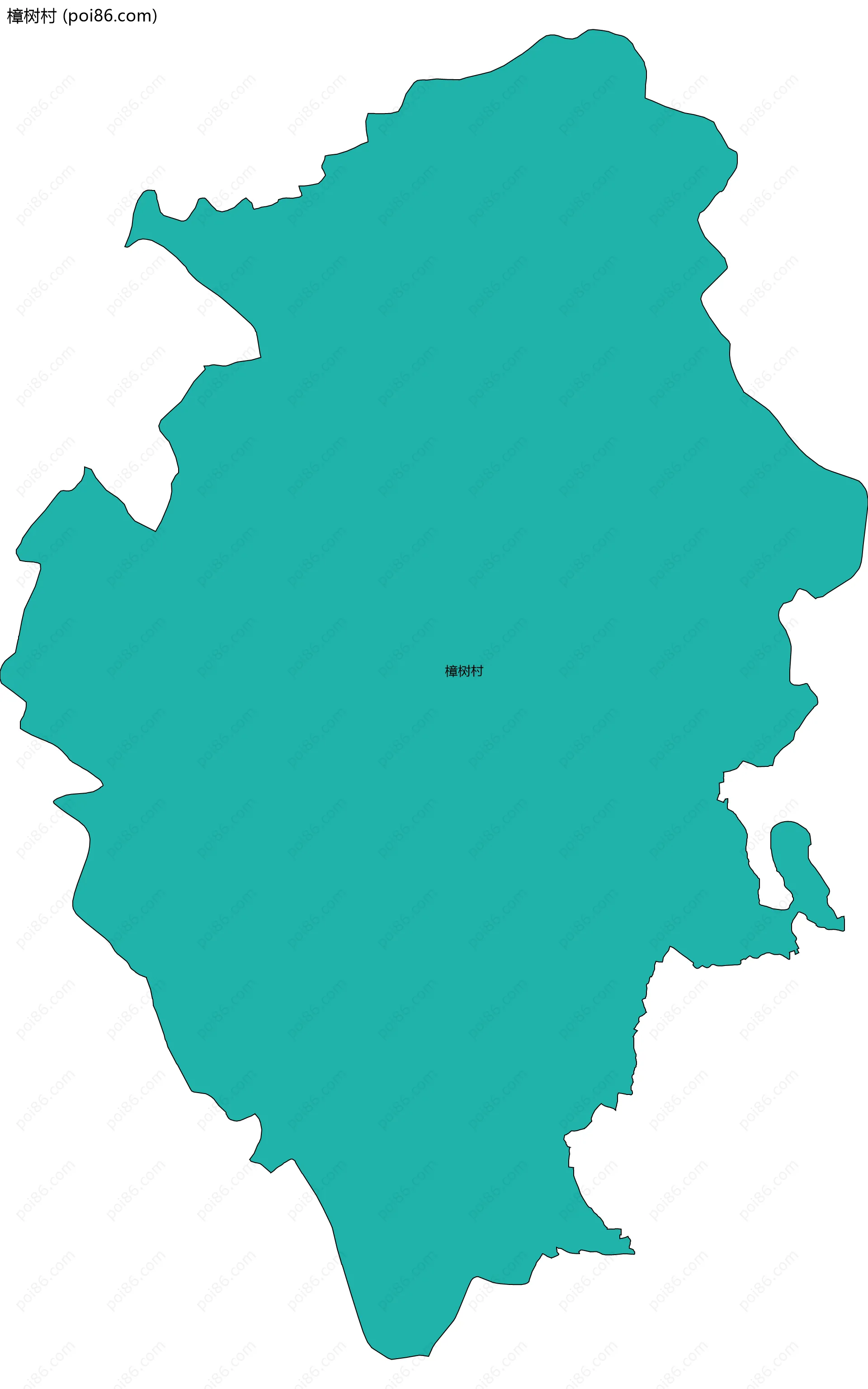 樟树村边界地图