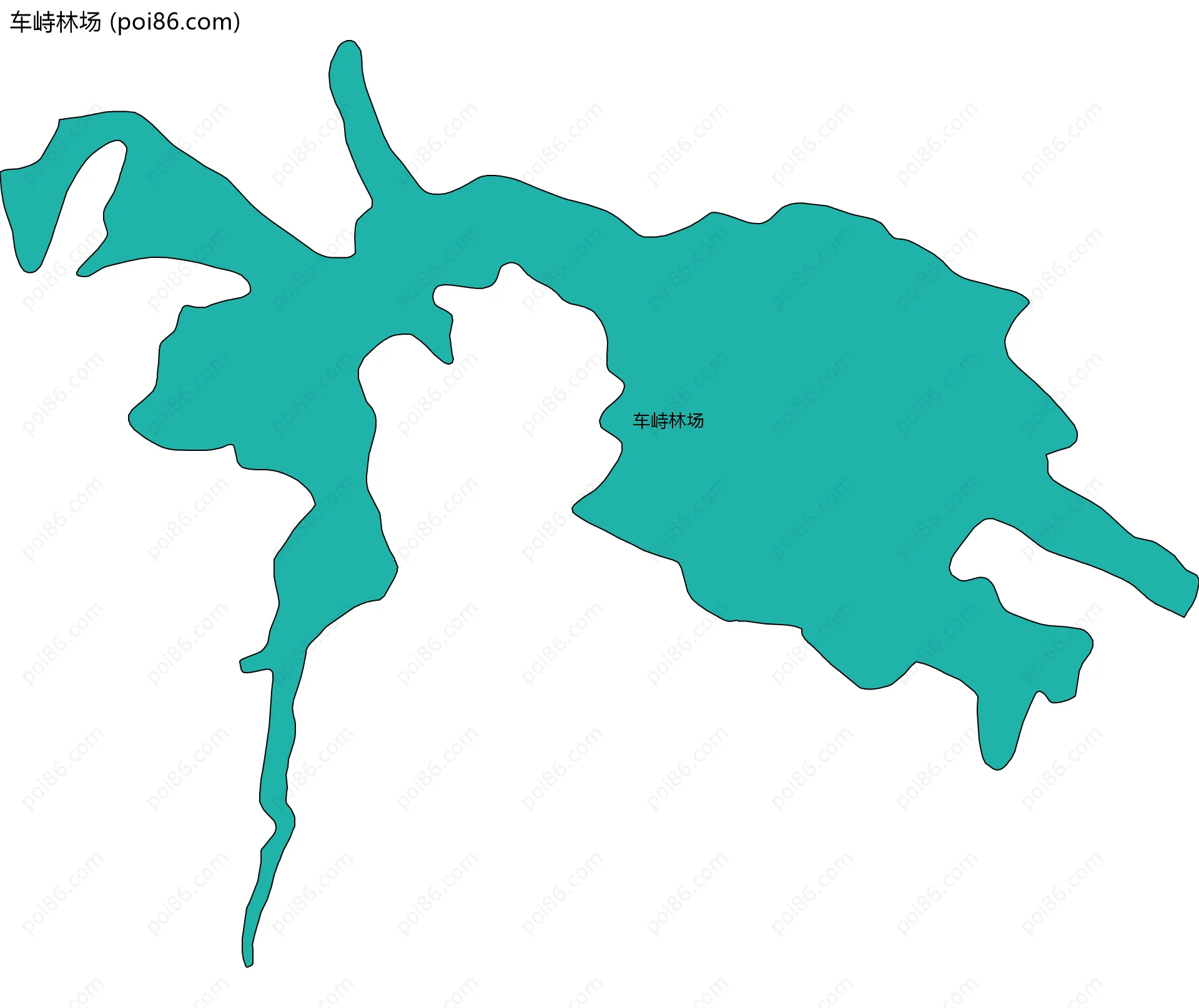 车峙林场边界地图