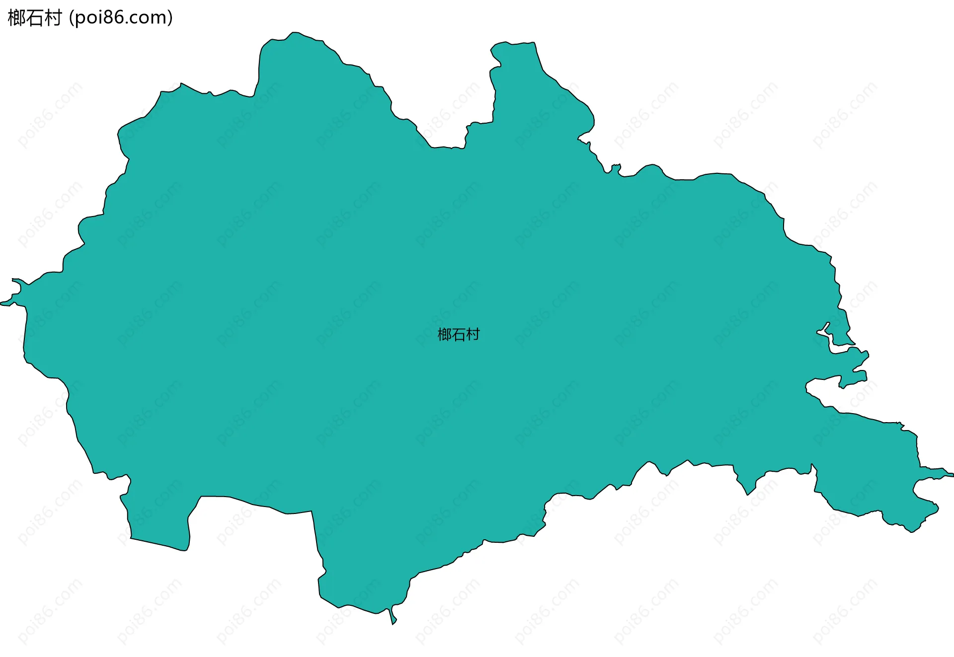 榔石村边界地图