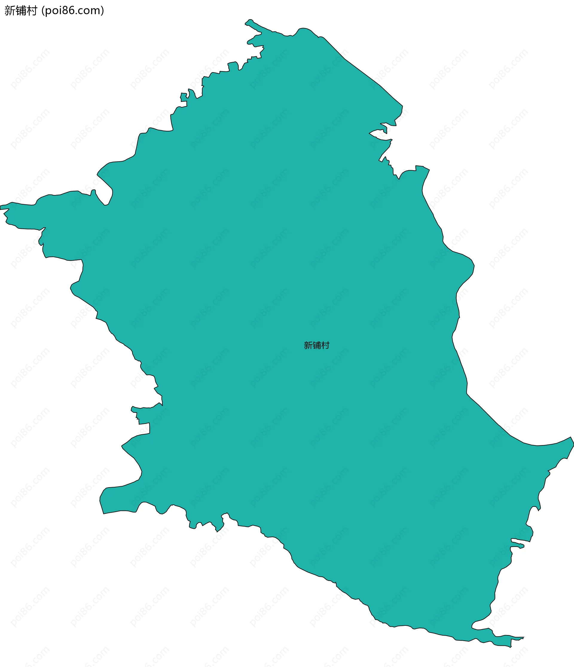 新铺村边界地图