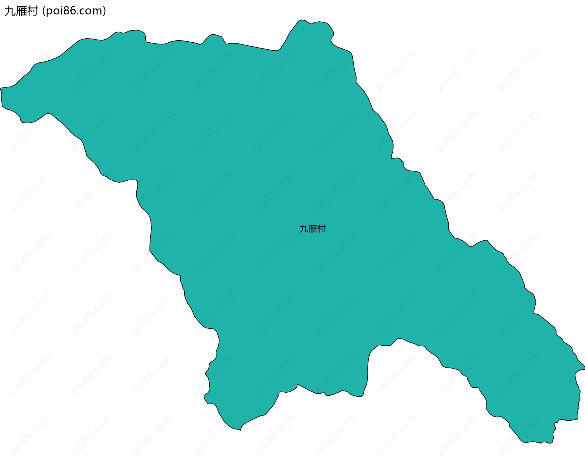 九雁村边界地图