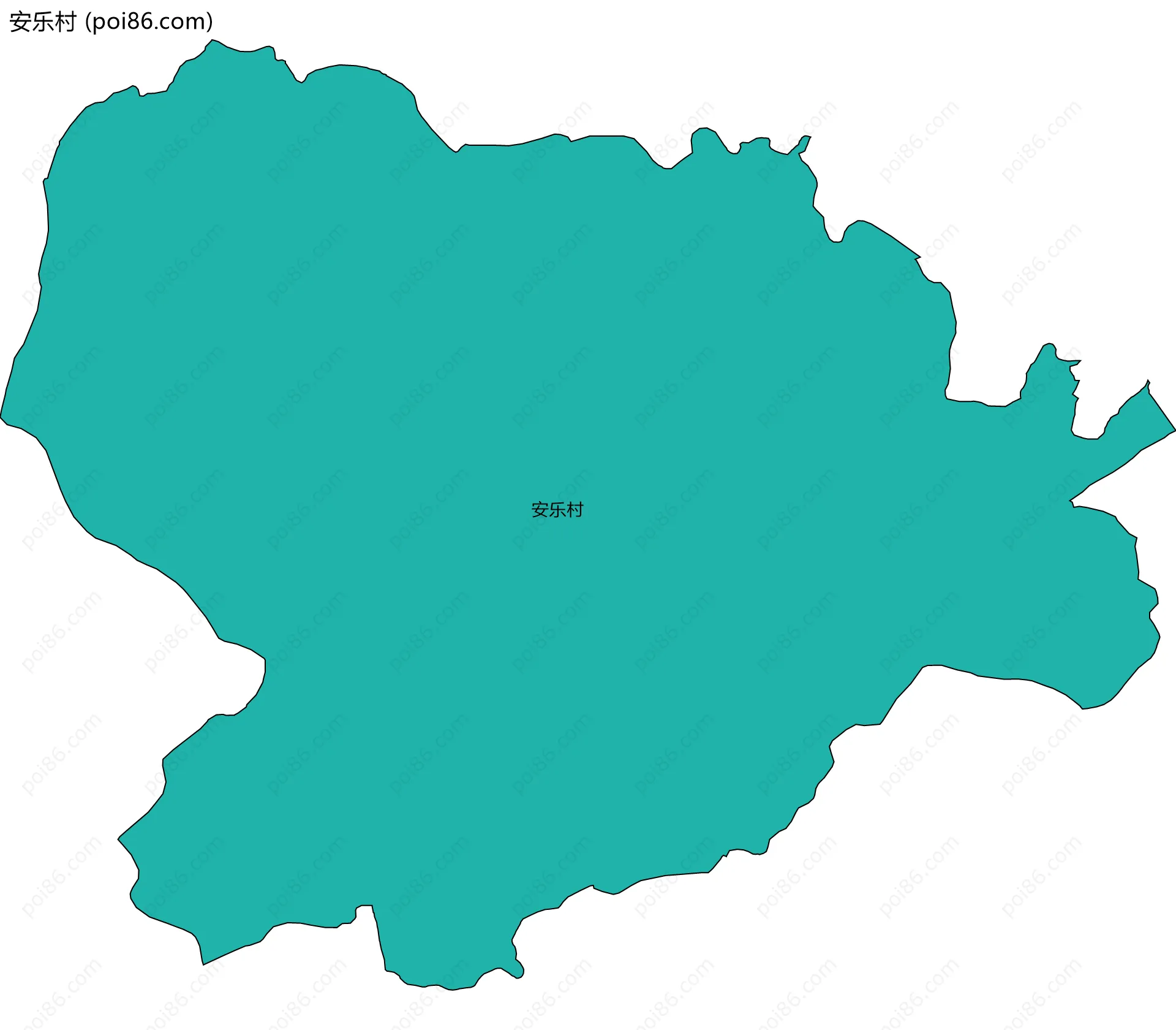 安乐村边界地图