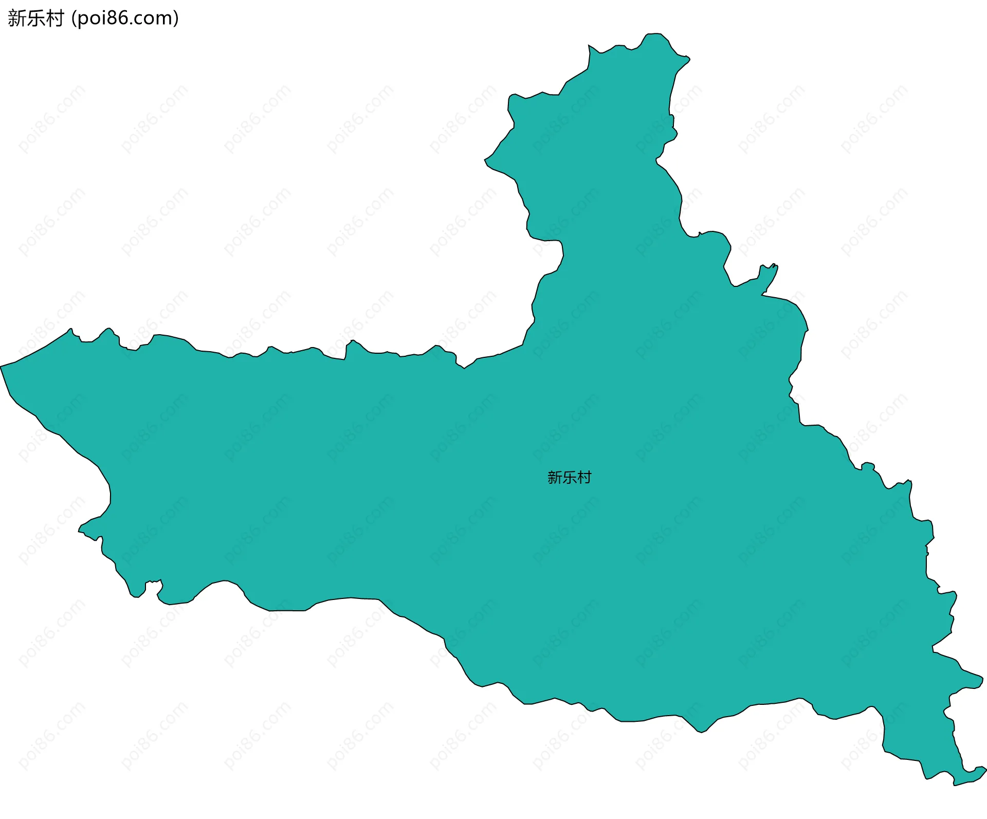 新乐村边界地图