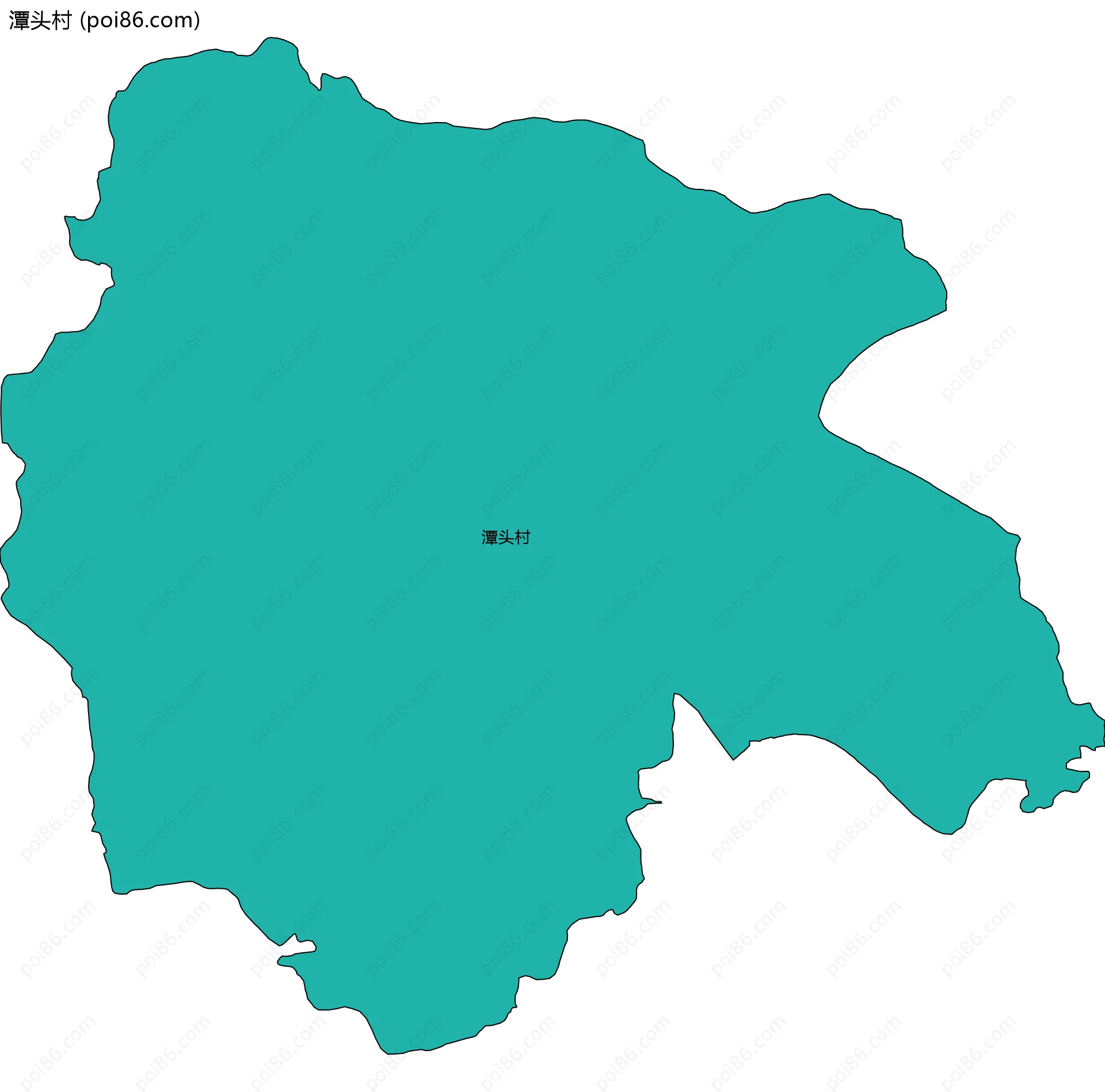 潭头村边界地图