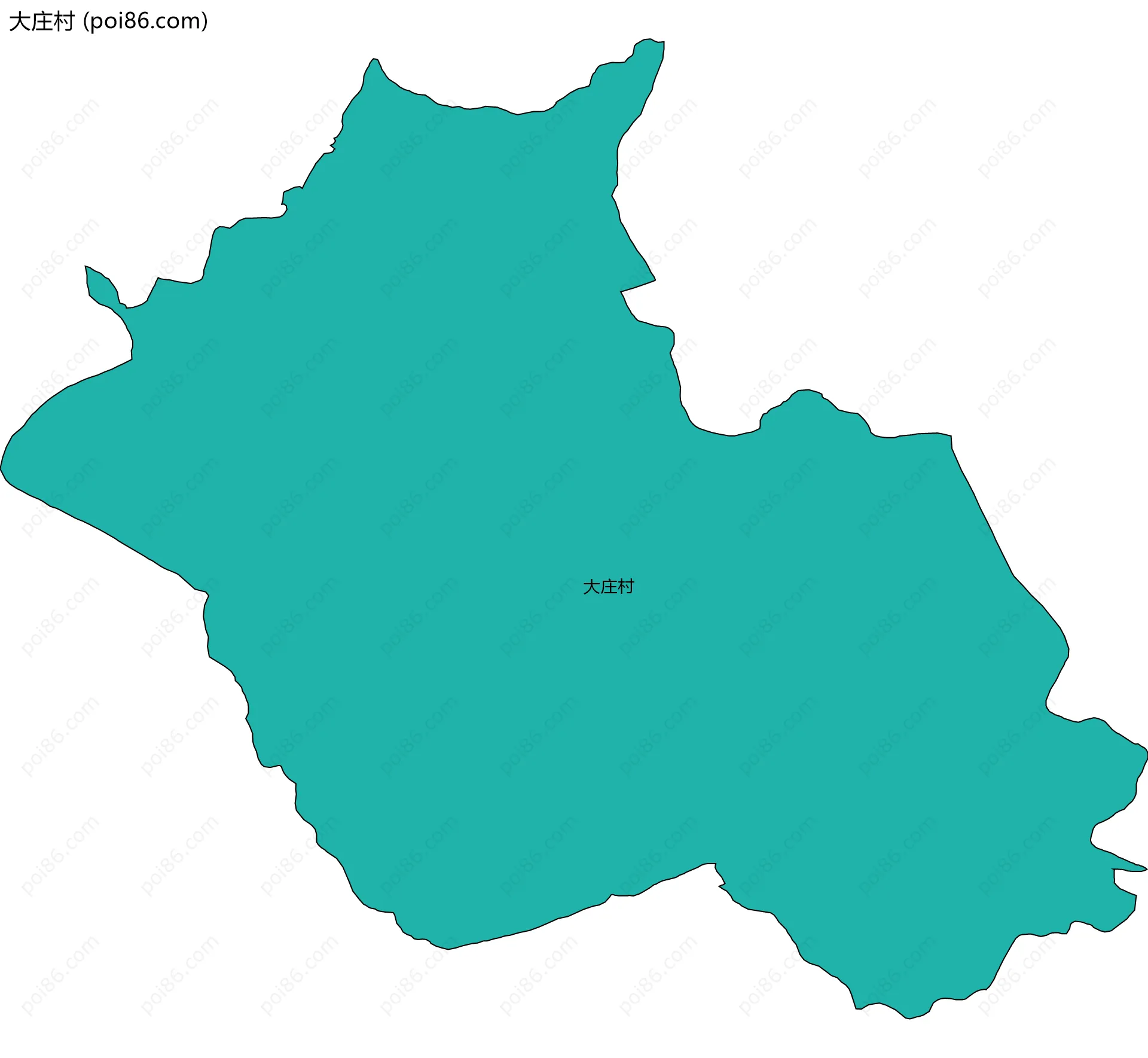 大庄村边界地图