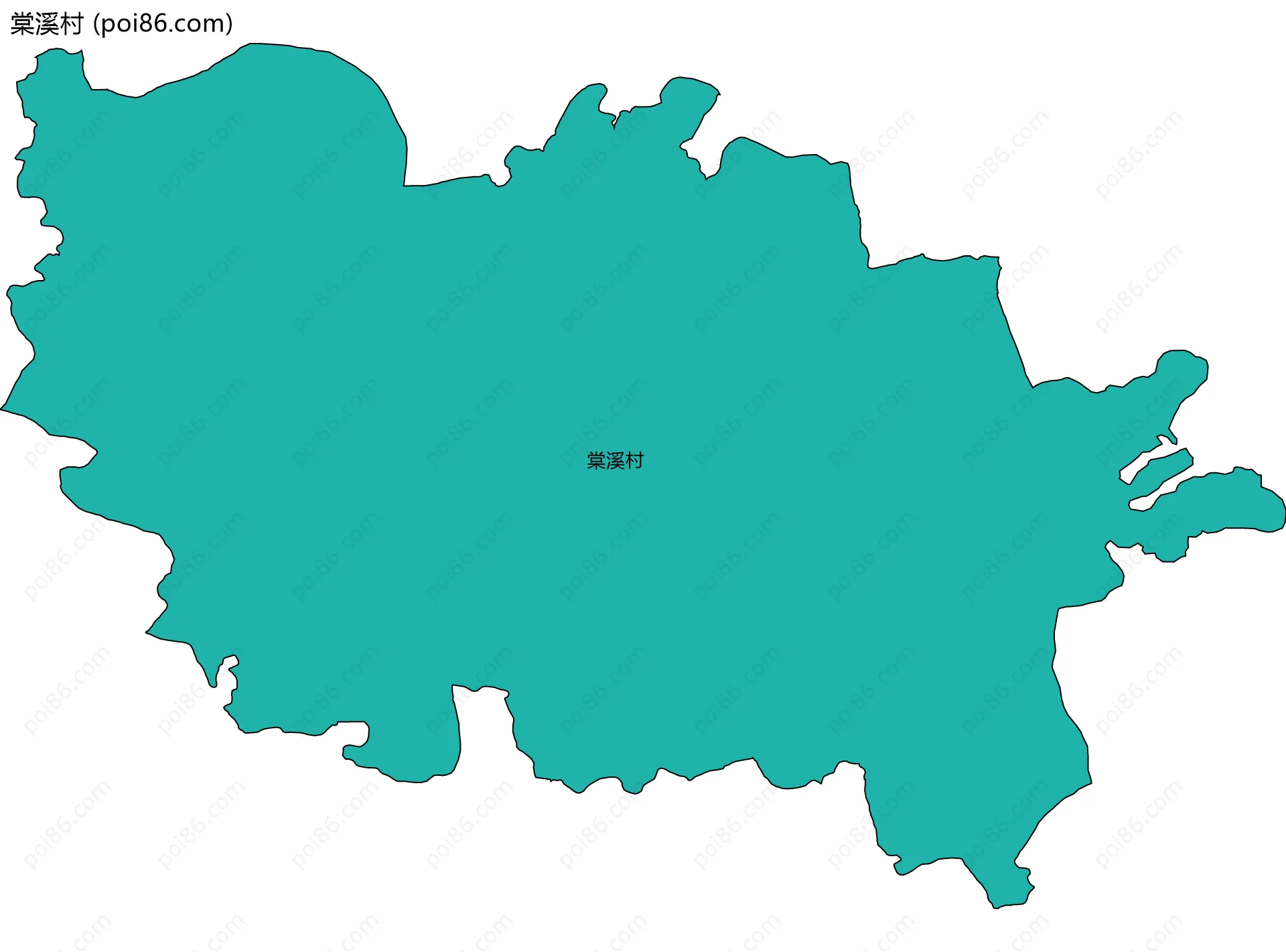 棠溪村边界地图