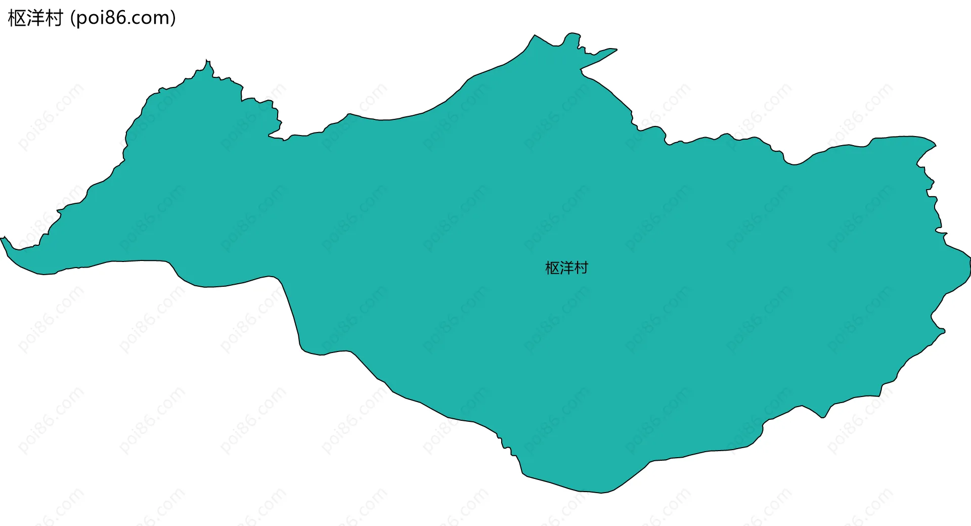 枢洋村边界地图