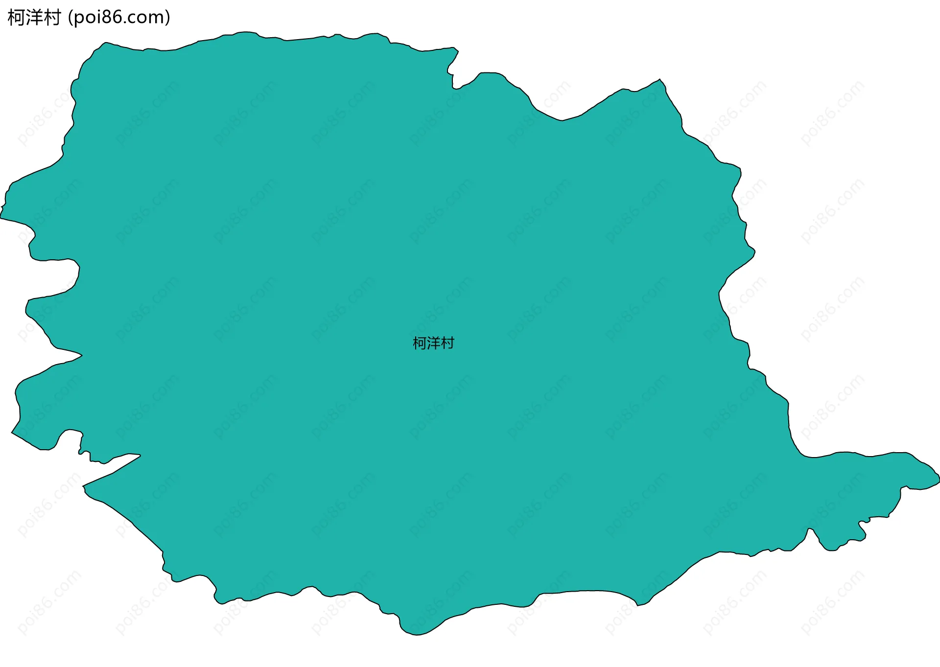柯洋村边界地图
