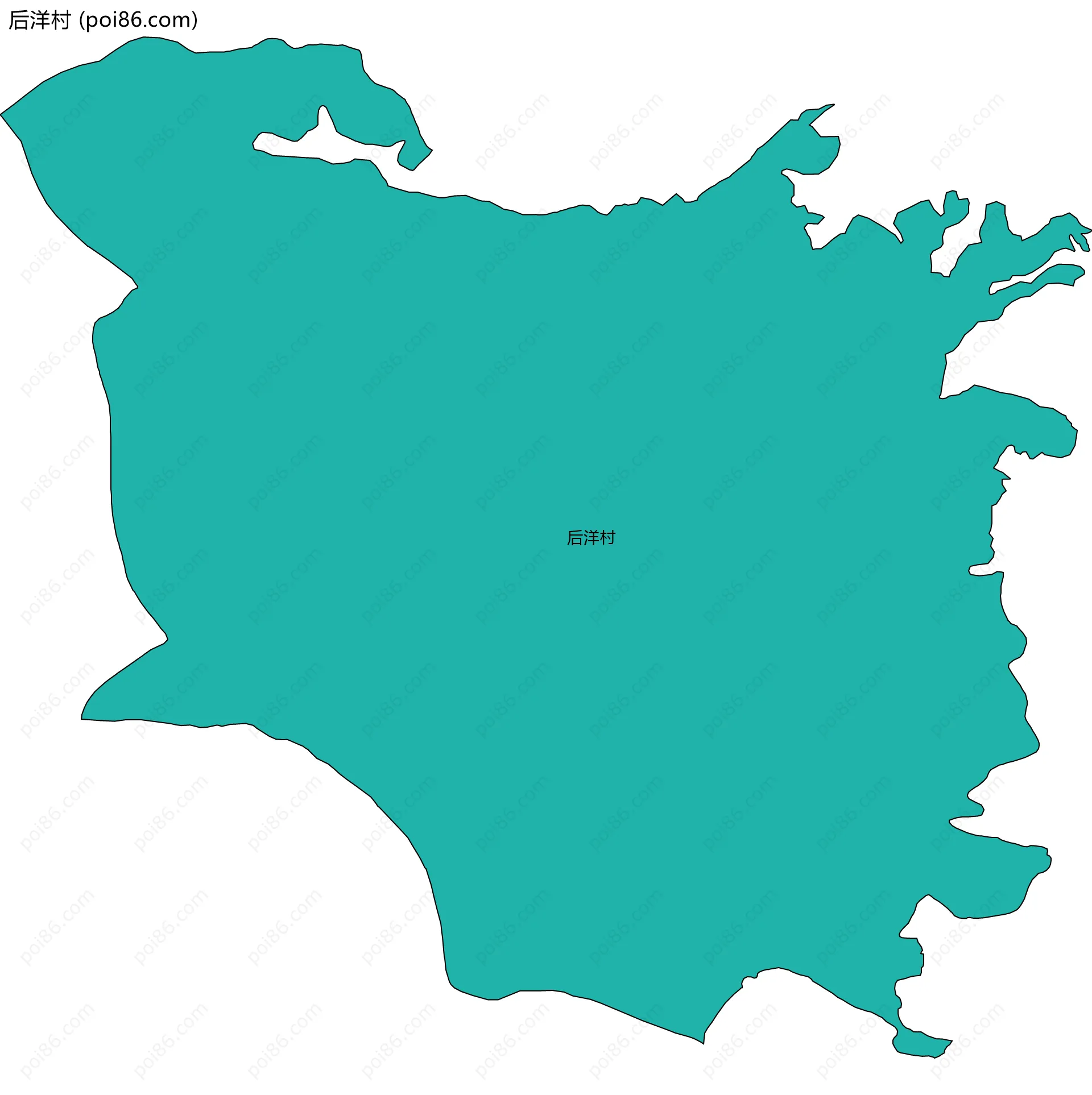 后洋村边界地图
