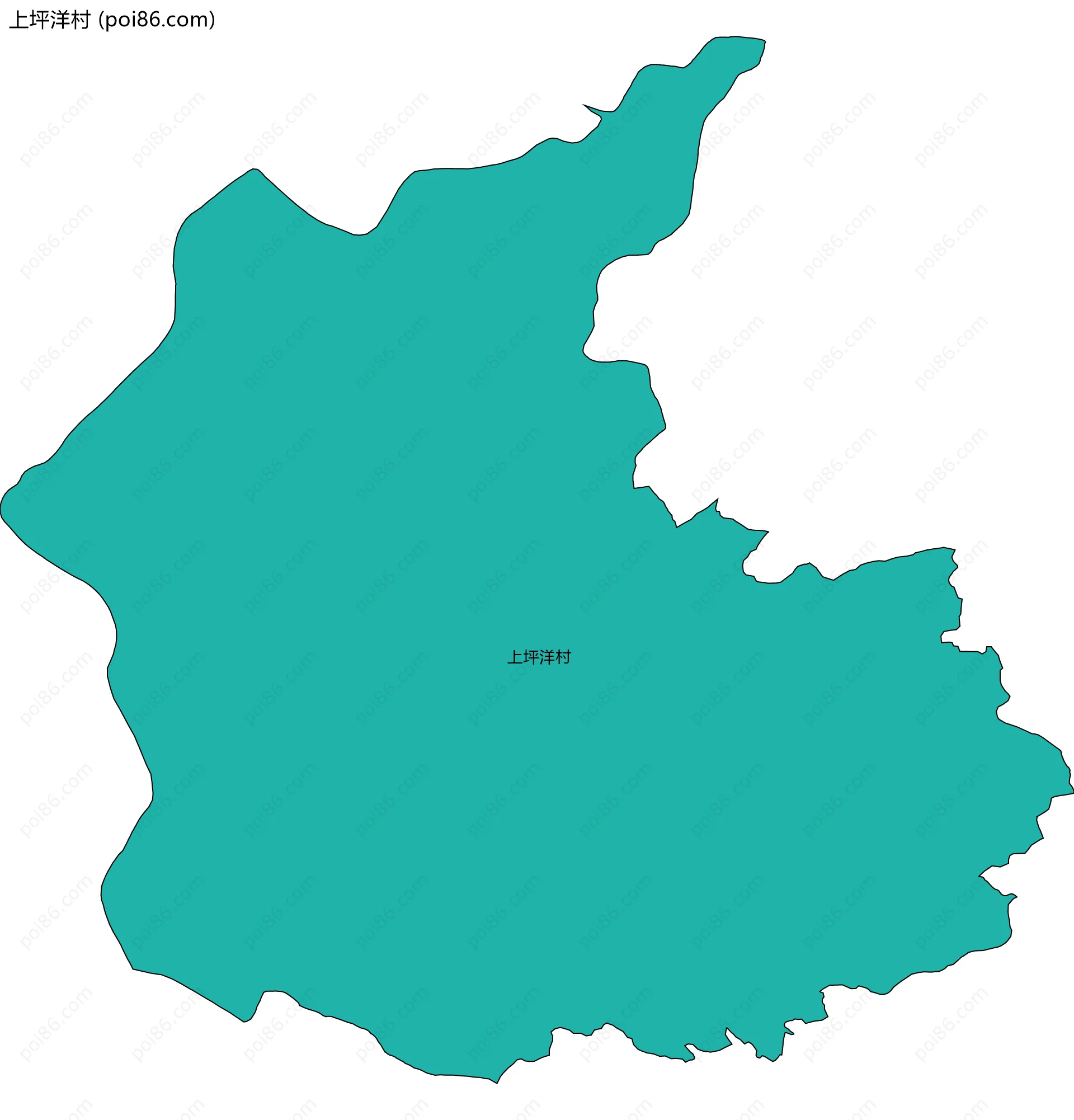 上坪洋村边界地图