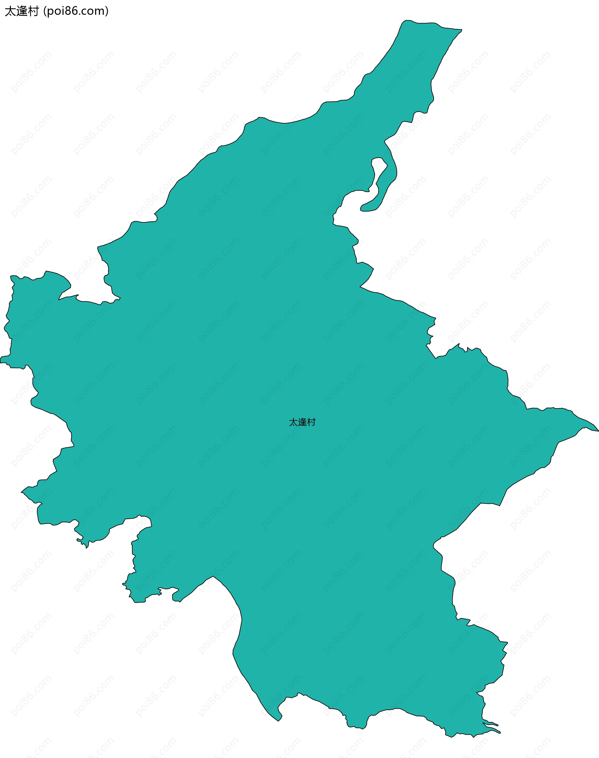 太逢村边界地图