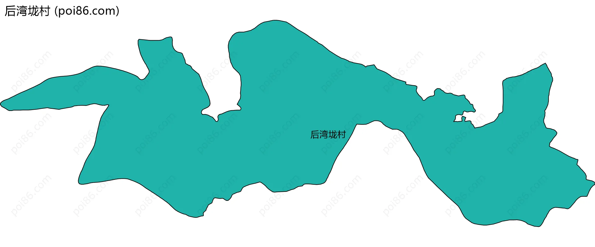 后湾垅村边界地图