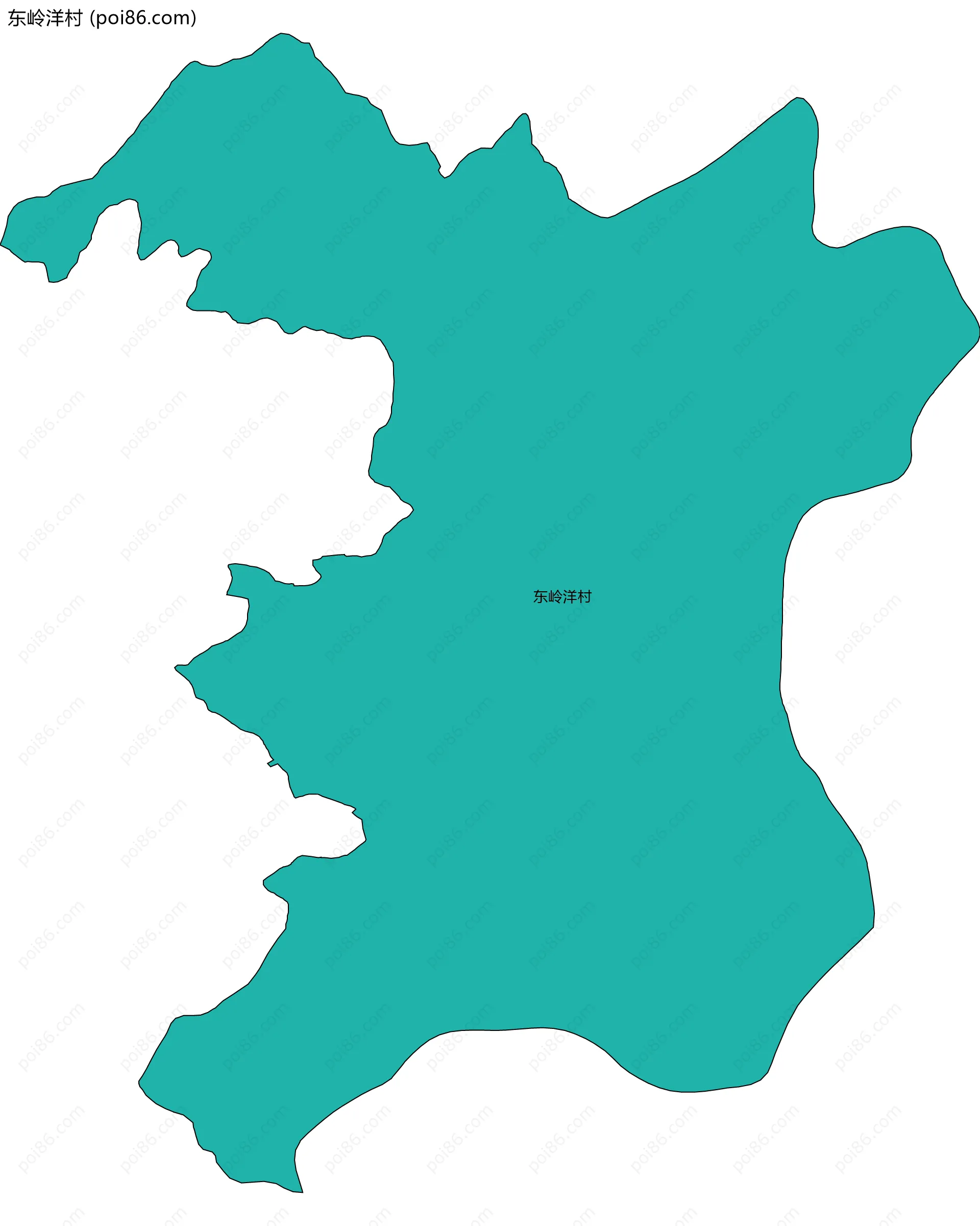 东岭洋村边界地图