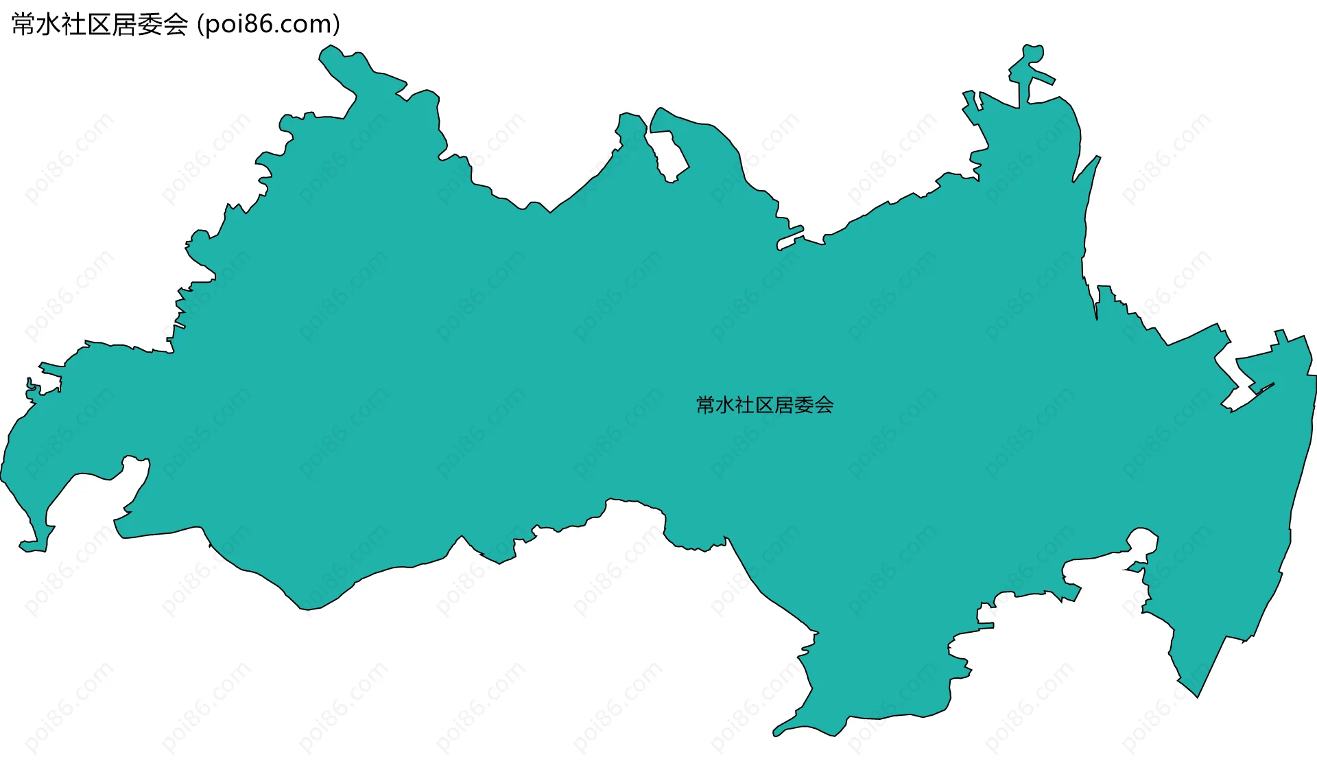 常水社区居委会边界地图