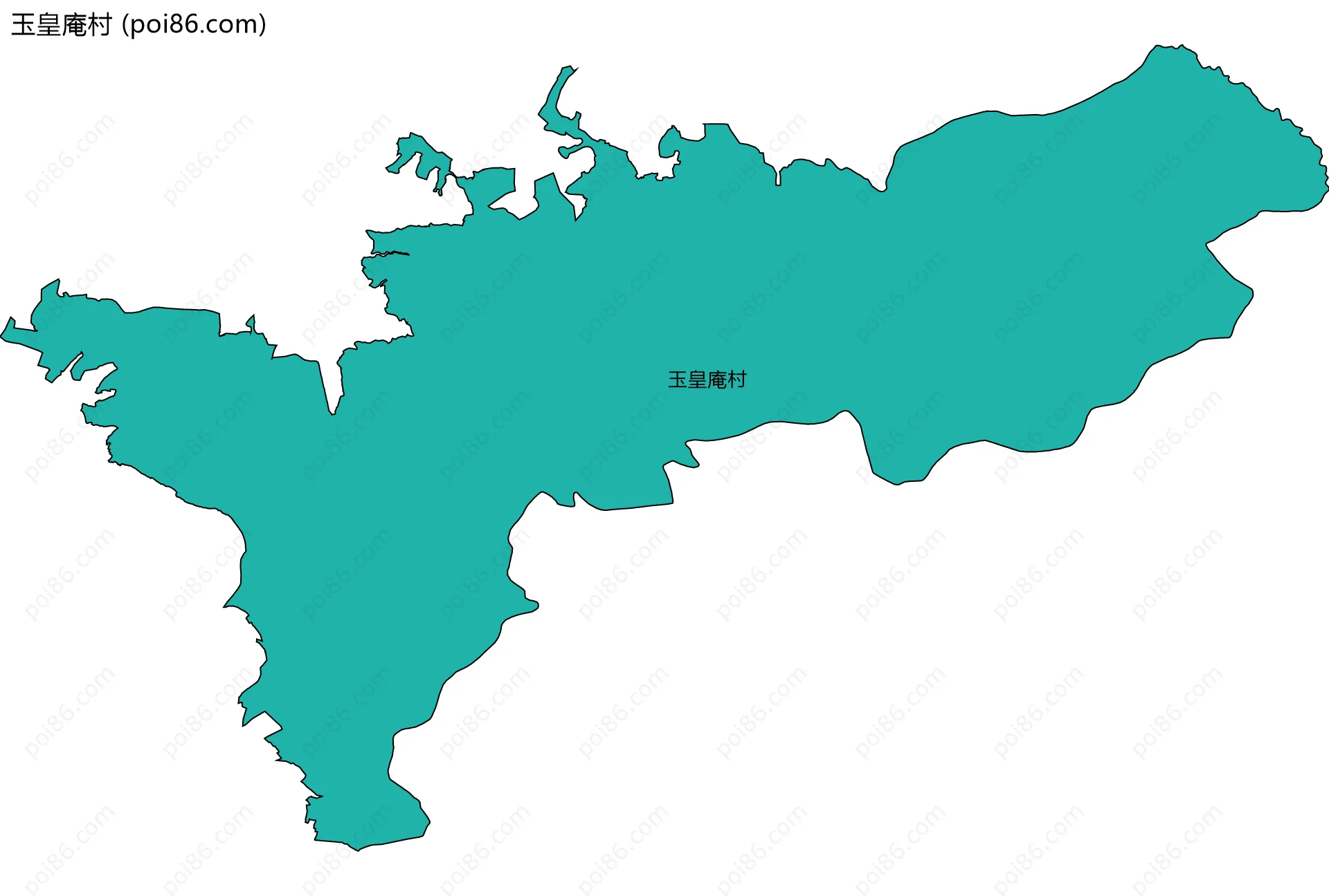 玉皇庵村边界地图