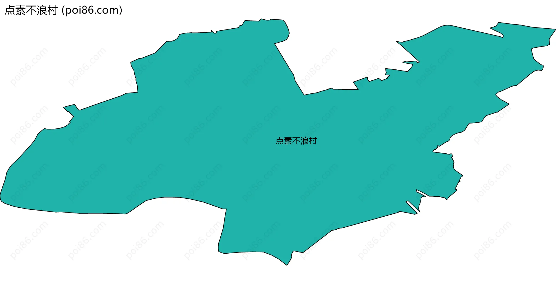 点素不浪村边界地图