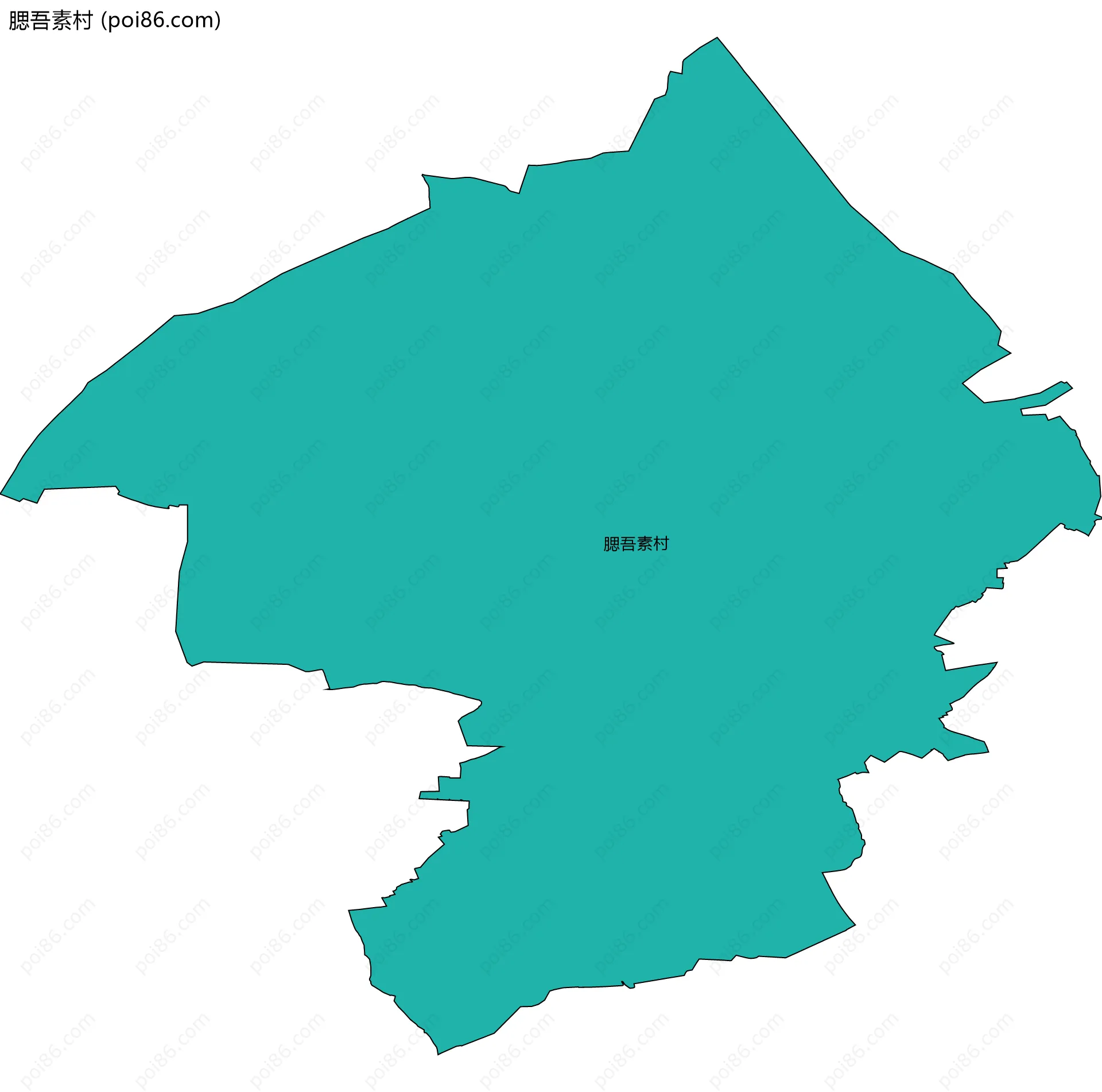 腮吾素村边界地图