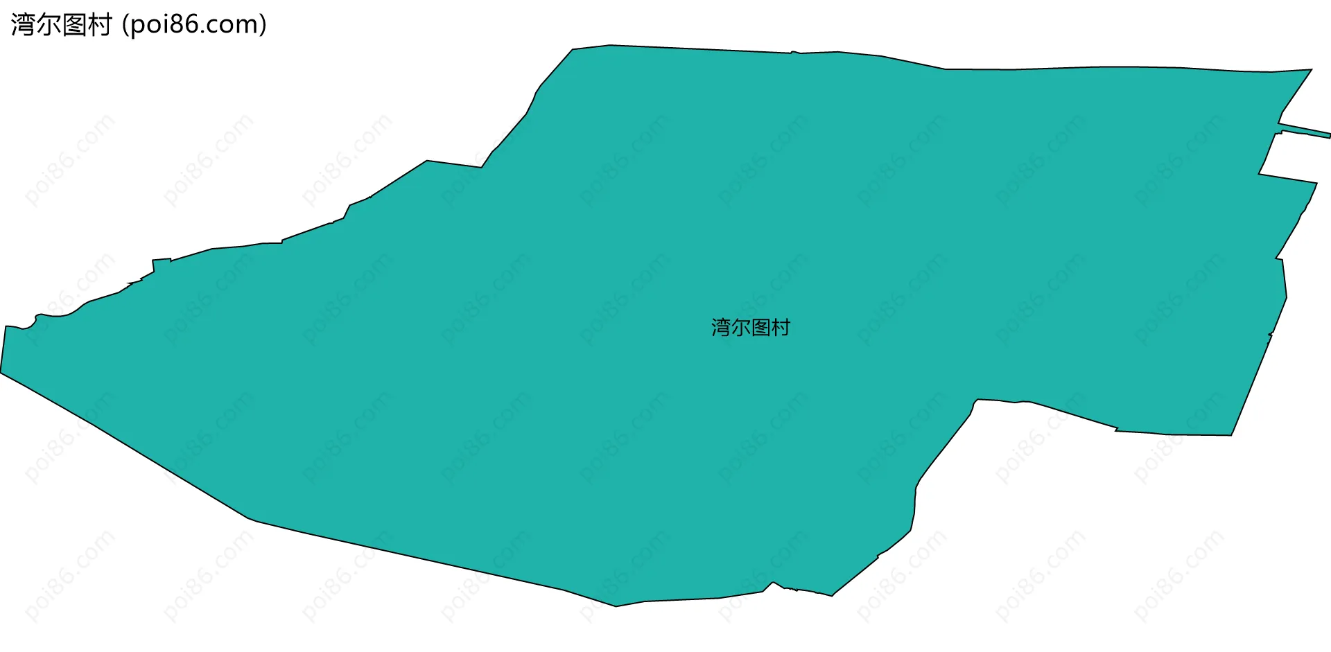 湾尔图村边界地图
